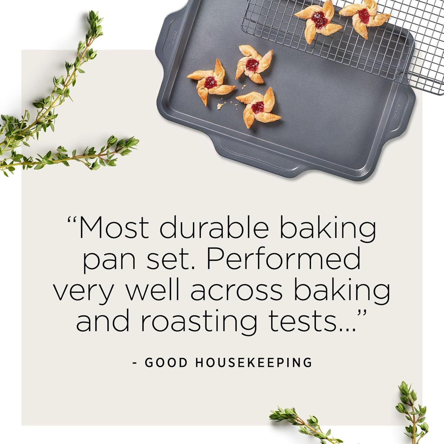 All-Clad Pro-Release Nonstick Bakeware Muffin Pan 12 Cup Oven Safe 450F Half Sheet, Cookie Sheet, Muffin Pan, Cooling & Baking Rack, Round Cake Pan, Loaf Pan, Baking Pan Grey