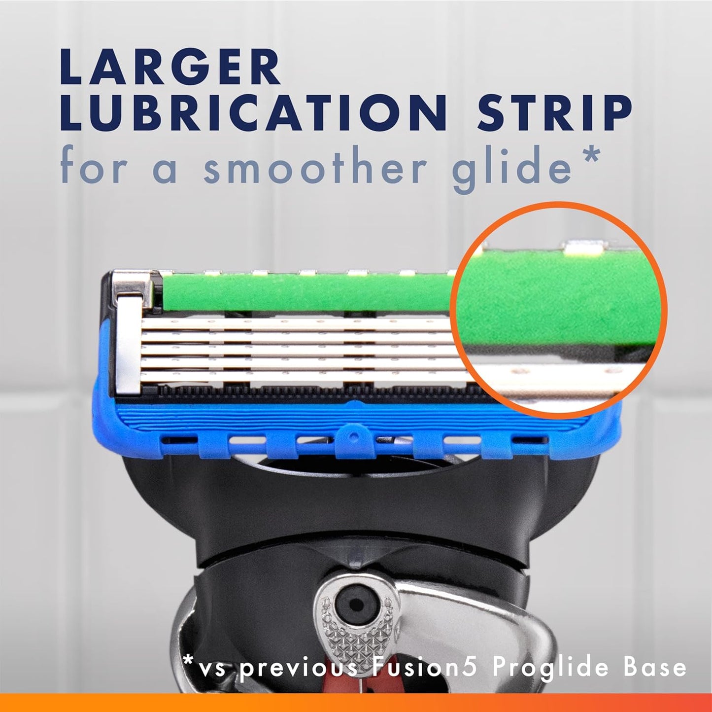 Gillette Fusion ProGlide Razor for Men, Handle + 4 Blade Refills, Plastic/Acrylic Handle