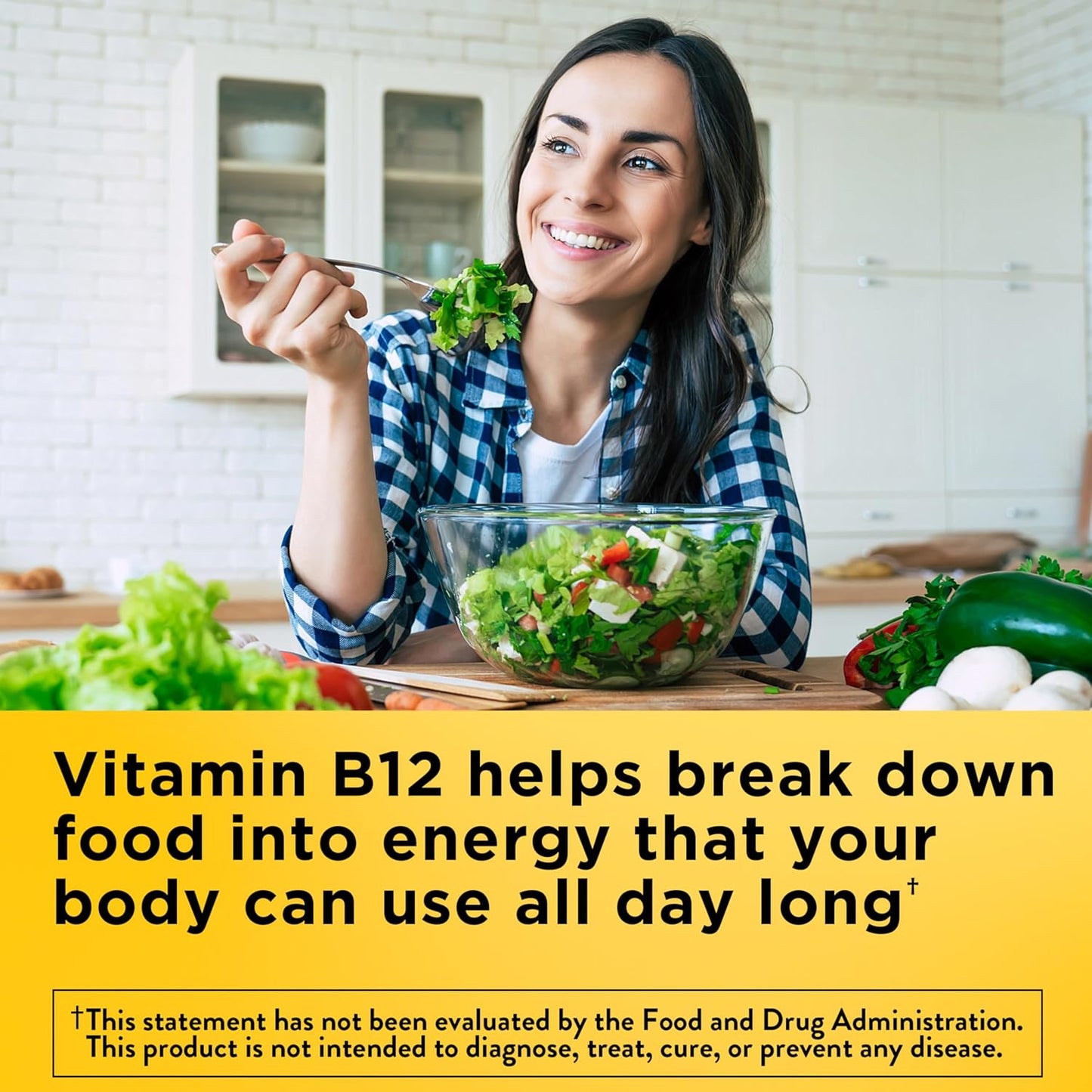 Nature Made Vitamin B12 1000 mcg, Easy to Take Vitamin B12 Sublingual Tablets for Energy Metabolism Support, 150 Sugar Free Fast Dissolve Tablets, 150 Day Supply