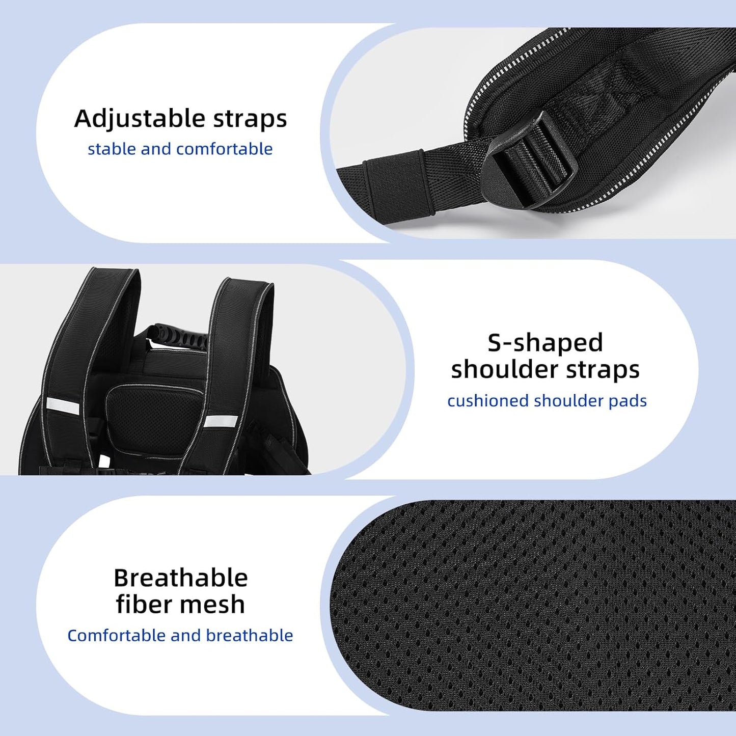 Dog Backpack Carrier for Dogs,Dog Lift Harness,Adjustable Padded Breathable Straps for Dogs, Disabled, Joint Injuries, Arthritis,XXL