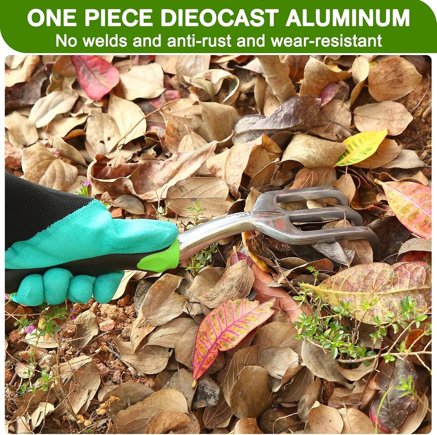 JMOO Garden Tools, 8-Piece Garden Tool Set with Non-Slip Ergonomic HandlesIdeal for All Ages, This is The for Dad and Mom, and Gardening Enthusiasts.