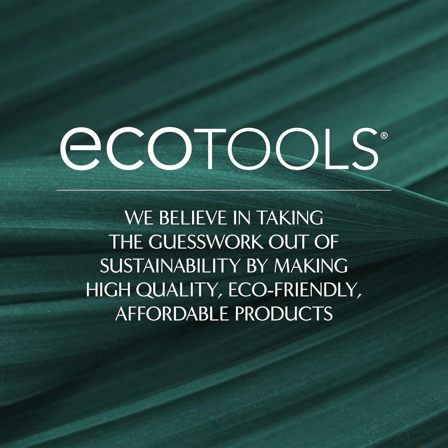 EcoTools 6 Piece Start The Day Beautifully Makeup Brush Set, Makeup Brushes For Eyeshadow, Blush, Concealer, & Foundation Application, Eco-Friendly, Gift Set, Synthetic Hair, Vegan & Cruelty-Free