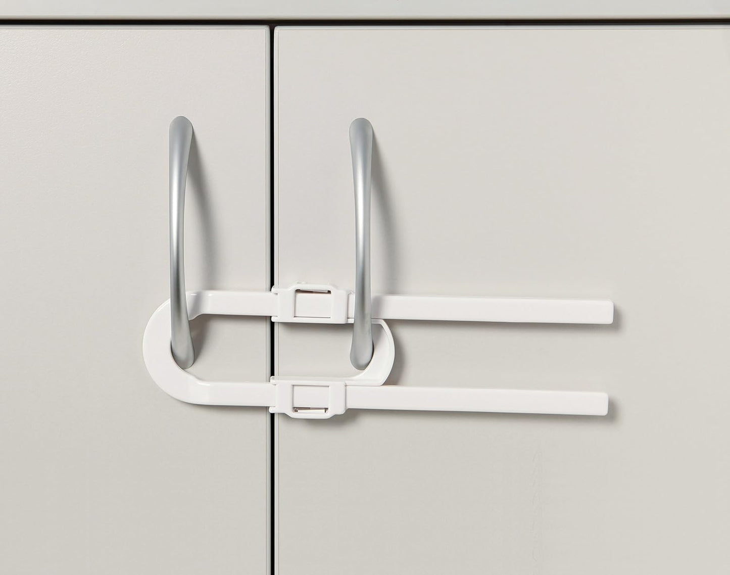 Dreambaby U Shaped Cabinet Locks - Extra Long Child Lock for Cabinets - Gliding Baby Safety Locks (6 Pack)