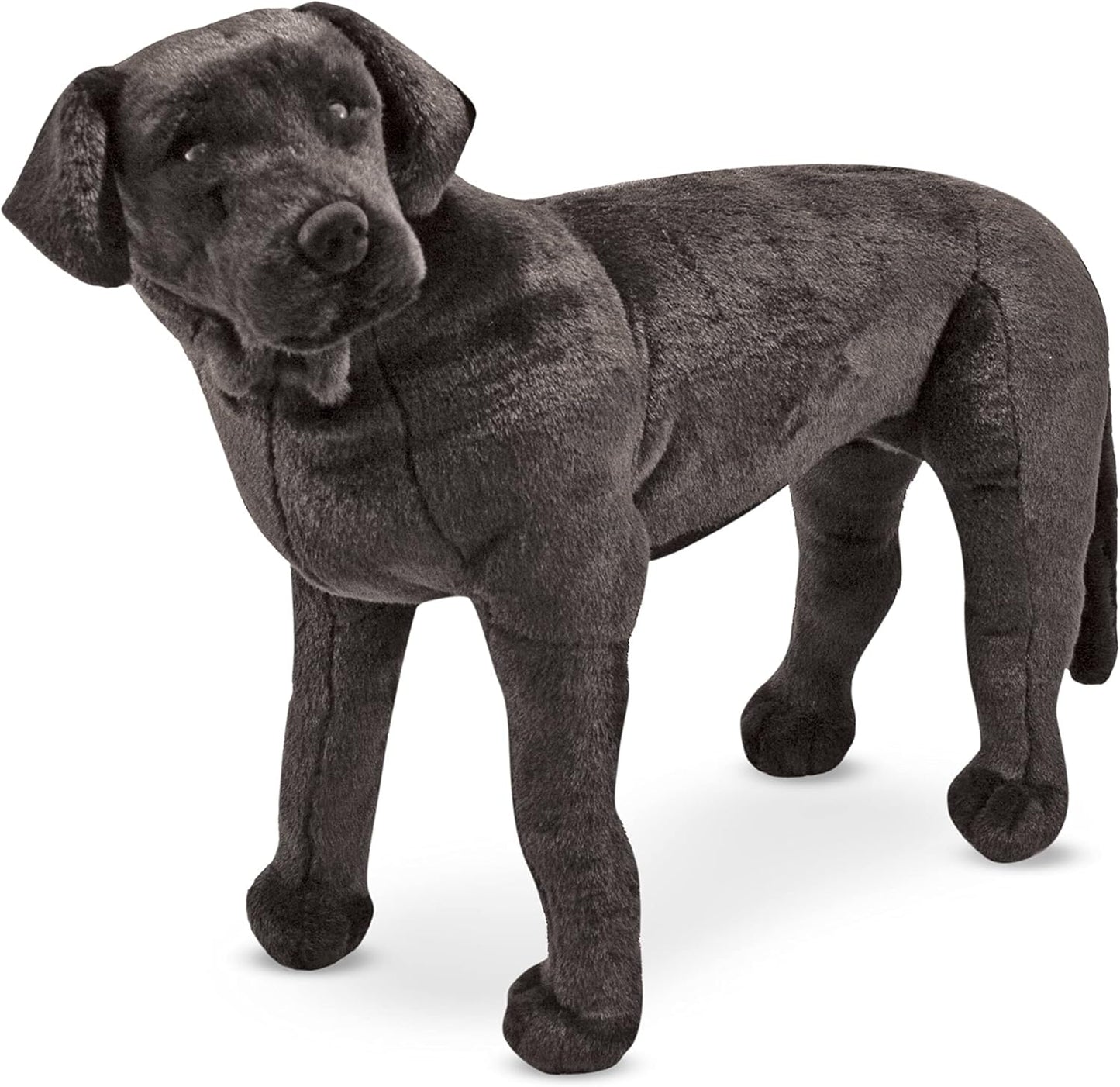 Melissa & Doug Giant Black Lab - Lifelike Stuffed Animal Dog (over 2 feet tall)