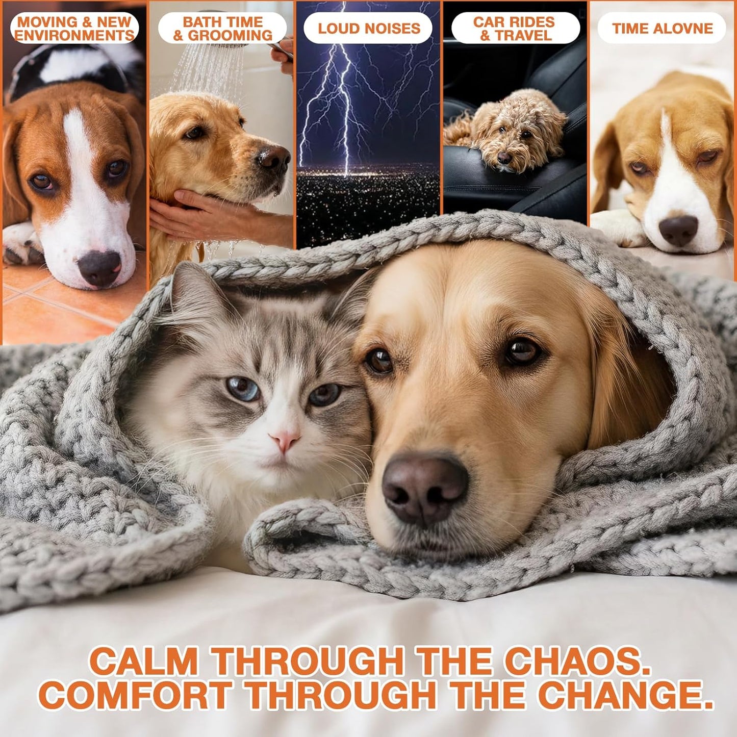 (2 Packs) Неmp Oil for Dogs Cats, Organic Pet Calming Drops, Cat Dog Anxiеty Relief & Strеss & Pаin Rеlief for Dogs, Supports Rеlaxation & Slеep, Hip Joint Health