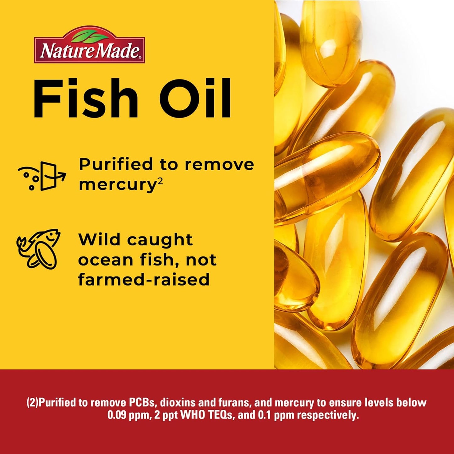 Nature Made Extra Strength Omega 3 Fish Oil Supplements, 1400mg, Fish Oil Omega 3 Supplements as Ethyl Esters for Healthy Heart, Brain, Eyes, Mood Support, 45 Softgels, 45 Day Supply