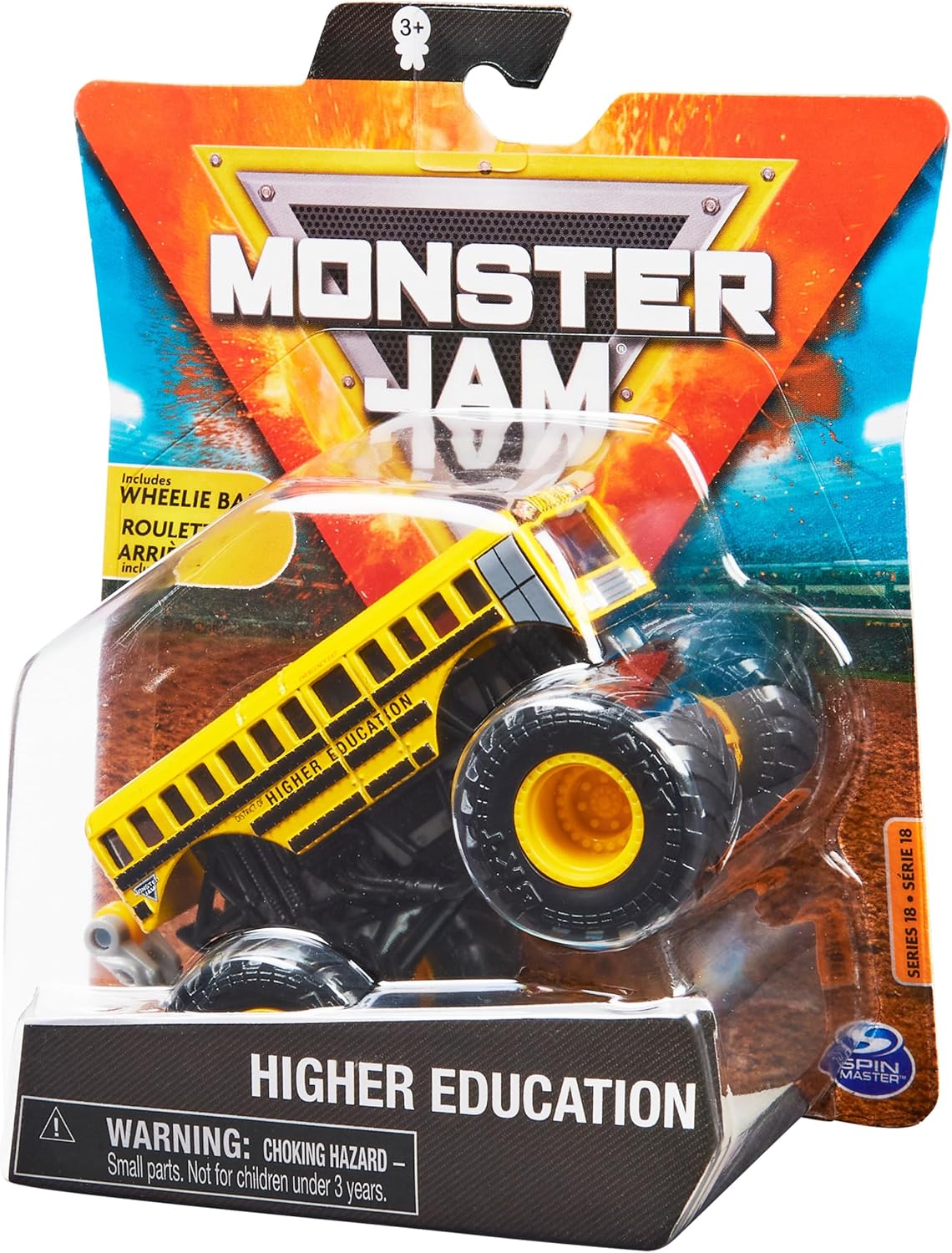 Monster Jam, Official Higher Education Monster Truck, Die-Cast Vehicle, Arena Favorites Series, 1:64 Scale