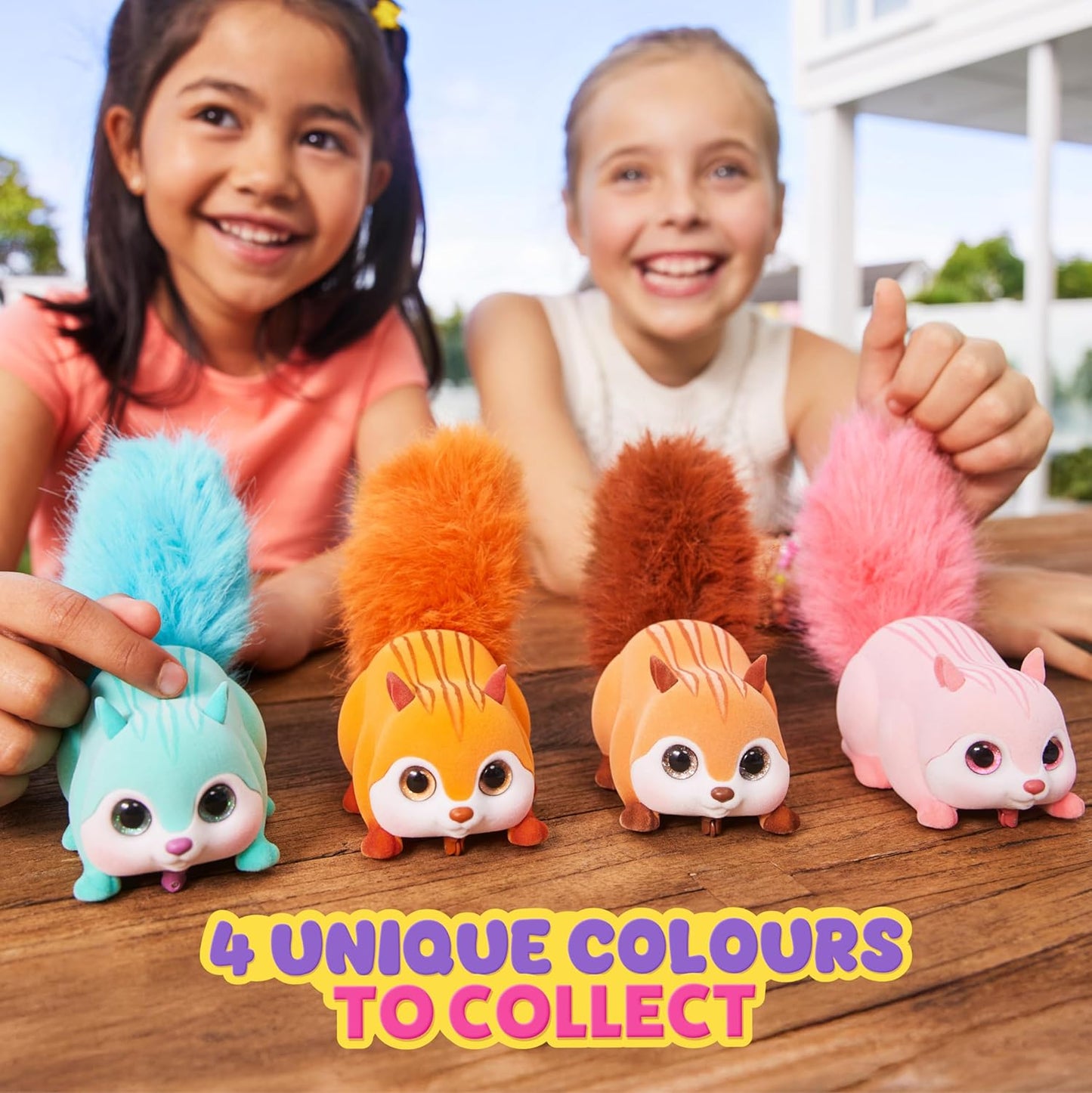 Pets Alive Scurry'n Squirrel (Pink+Brown) 2 Pack by ZURU – Interactive Robotic Pet Toy, Moving Squirrel with Realistic Movements and Sounds, Ages 2+, Child Toddler