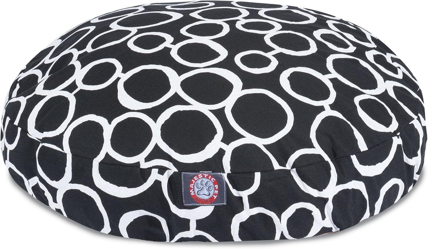 Majestic Pet Fusion Black Large Round Pet Bed
