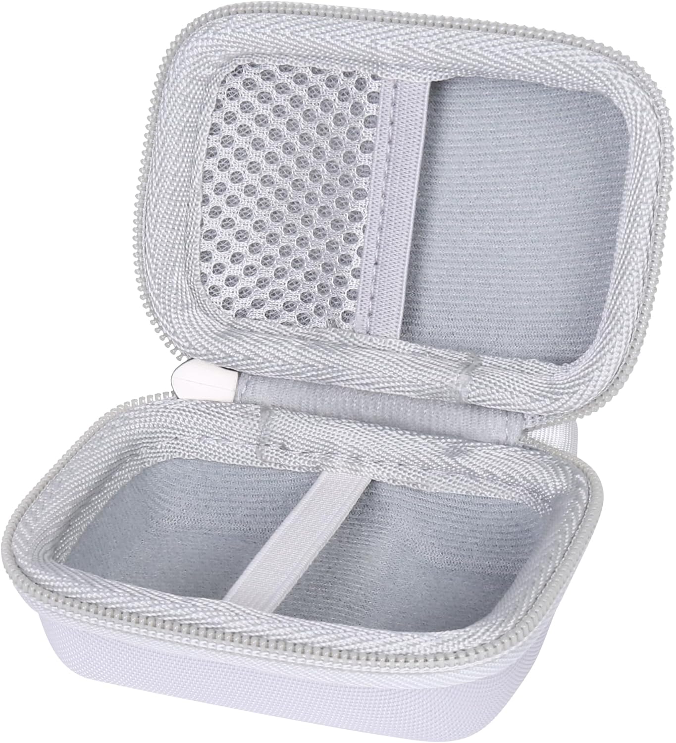 khanka Hard Travel Case with Anker 621 Nano Power Bank,5,000mAh Portable Charger,Case Only (White)