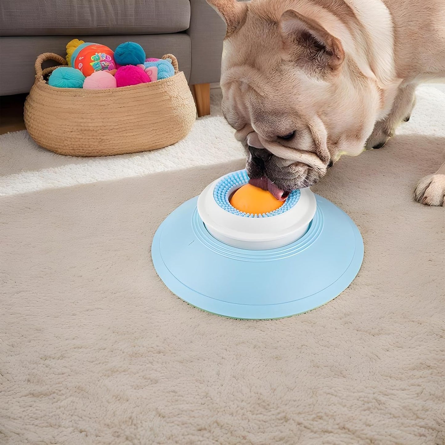 Lickimats for Dogs, Slow Eating Lick Bowl with Suction Cup, Interactive Non-Slip Snuffle Pet Calming Toy for Small Medium Puppies, Cats, Animal Feeding