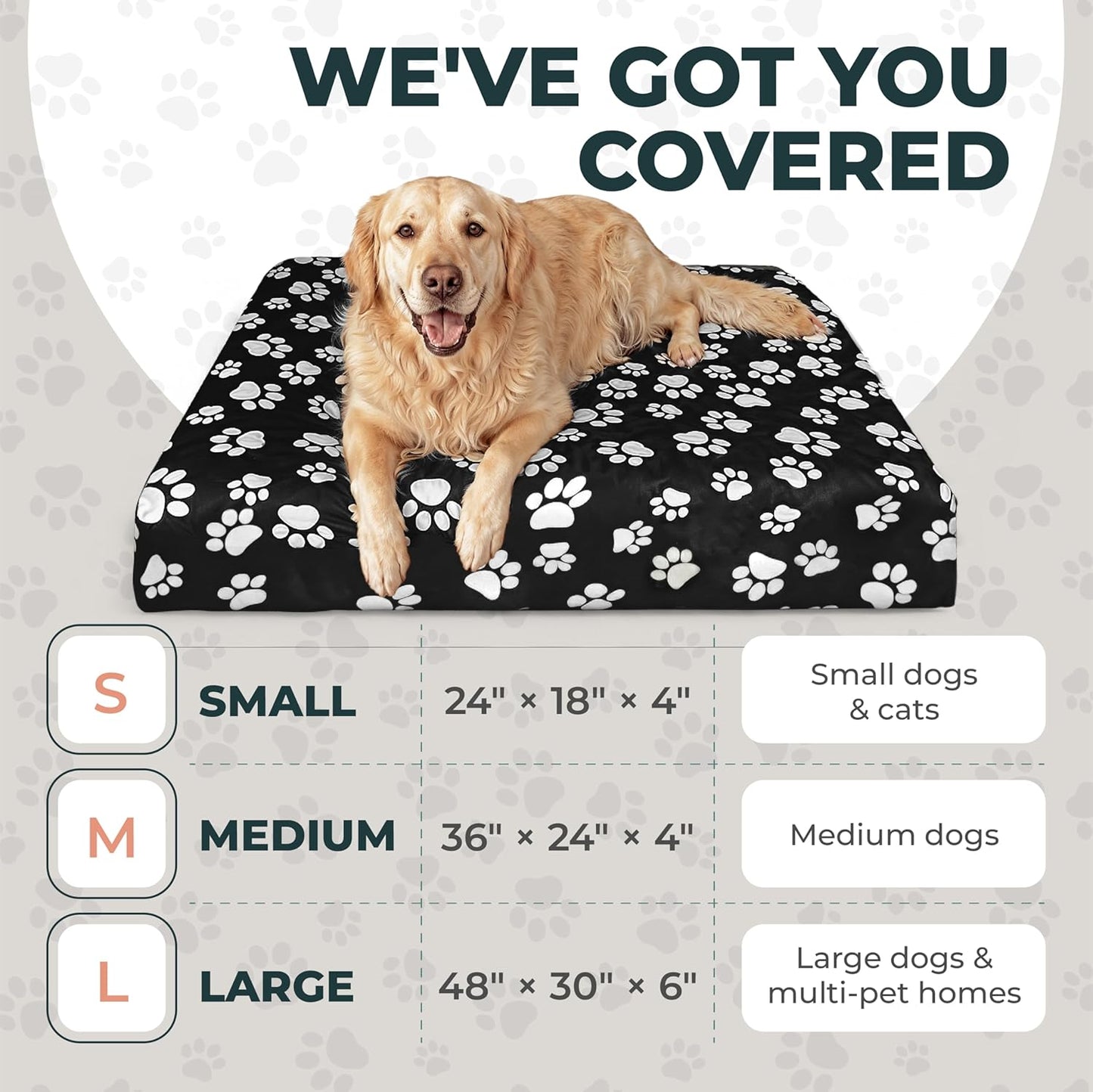 DUKE&LEFTY Furever Dog Bed Slipcover-Stretchy Soft Petbed Cover-Universal-Easy to Remove (Zipper Free)-Black-Medium