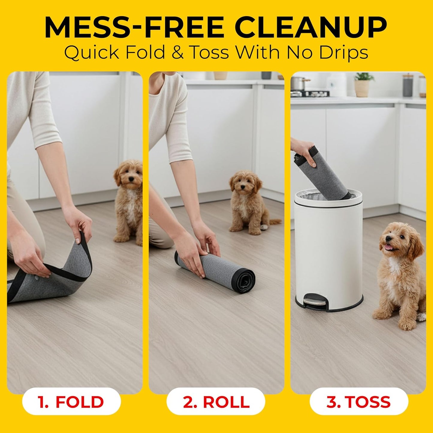 Glad for Pets Extra Large Charcoal Dog Training Pads, Absorbent Leak Proof Pee Pads for Dogs and Puppies, Odor Control Potty Pads with Activated Carbon, 28 x 30 Inches, 30 Count
