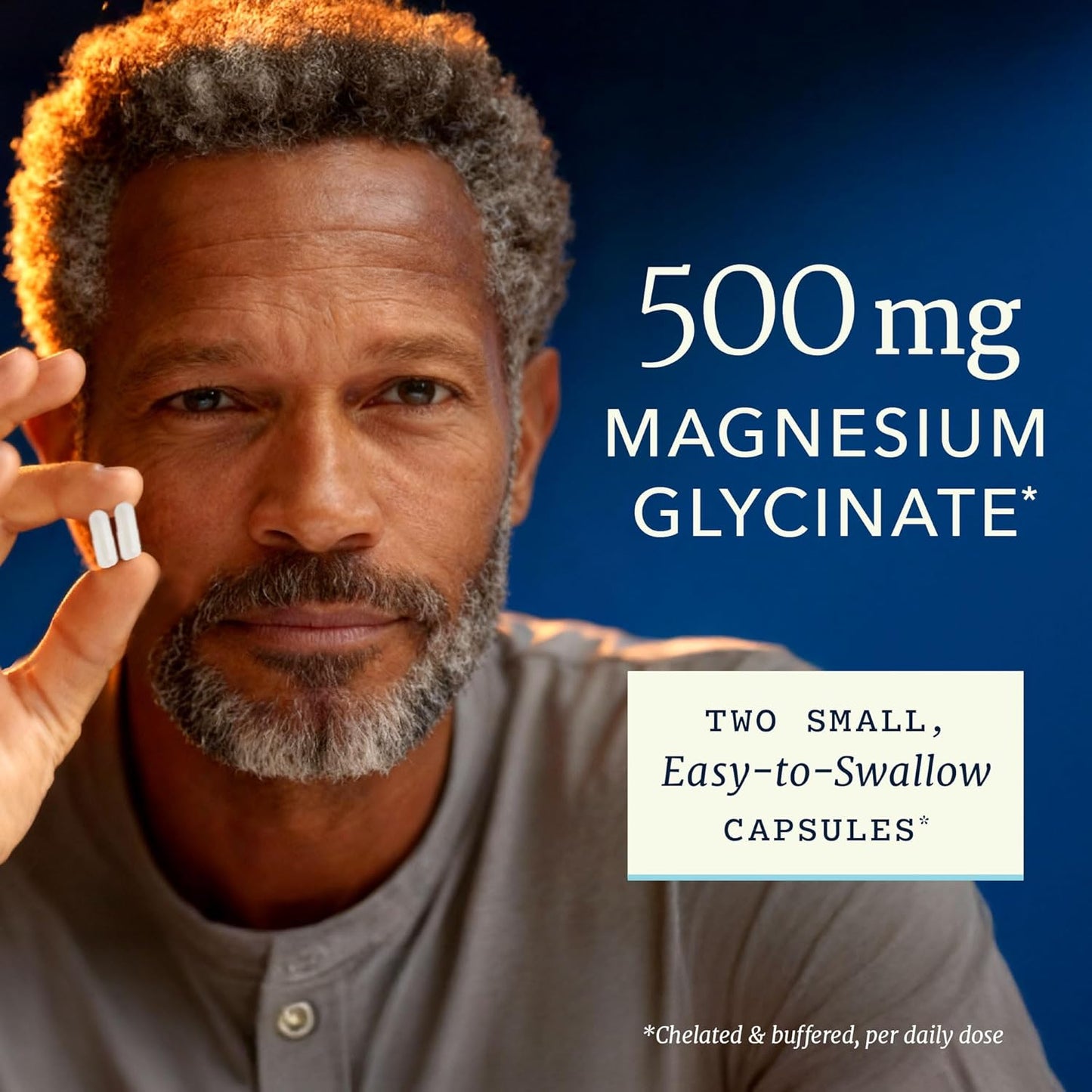 Magnesium Glycinate 500mg | High Absorption | Sleep, Muscle, Bone, Heart Health & Relaxation Support for Women & Men | Chelated Mag Glycinate | Magnesium Supplement | Vegan & Non-GMO | 120 Capsules