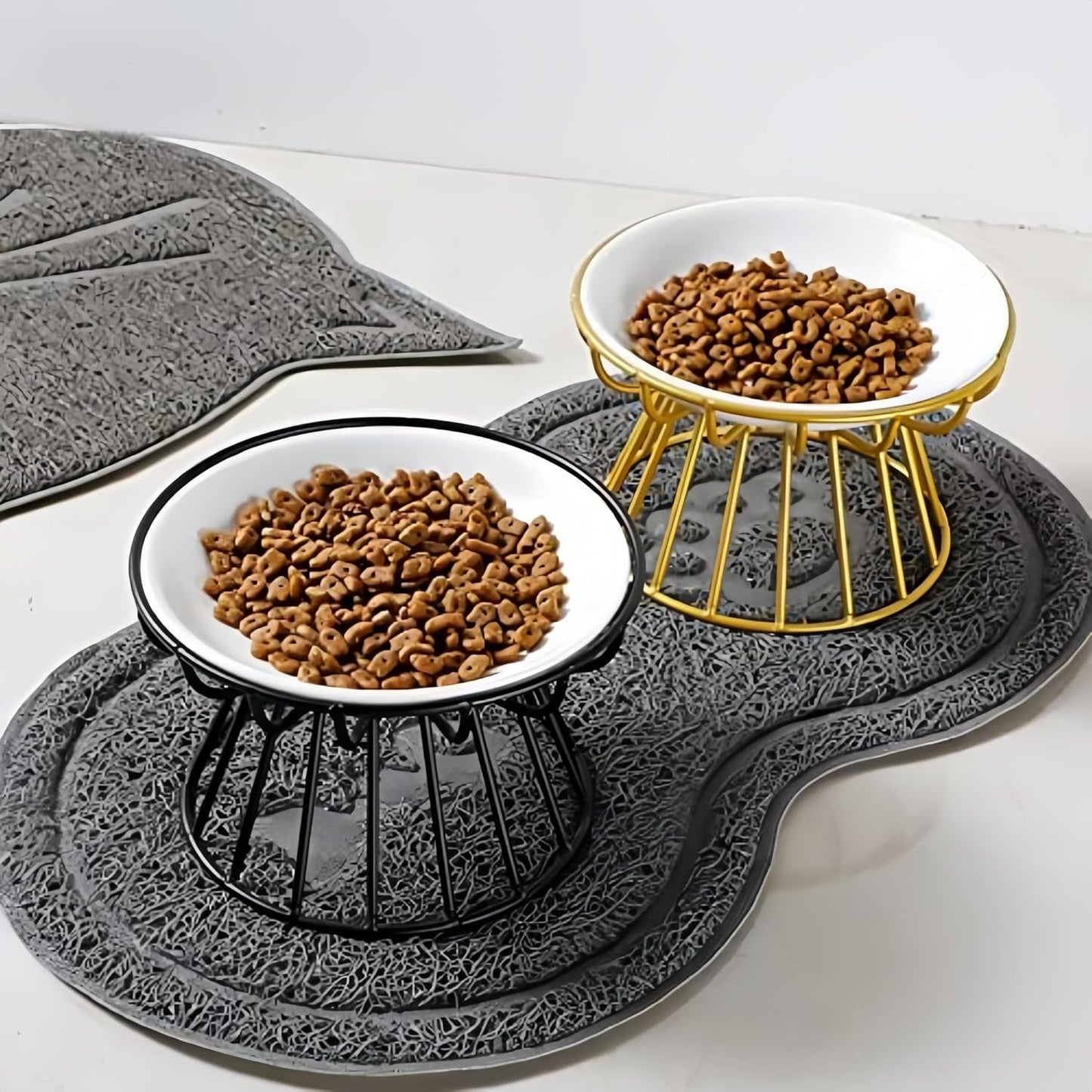 1PCS Elevated Cat Food Bowl, Whisker-Friendly Anti-Vomit Cat Plate, Cat Bowl-Raised Feeder Bowl Stand,Ceramic Elevated Bowl for All Cat,Dishwasher Safe