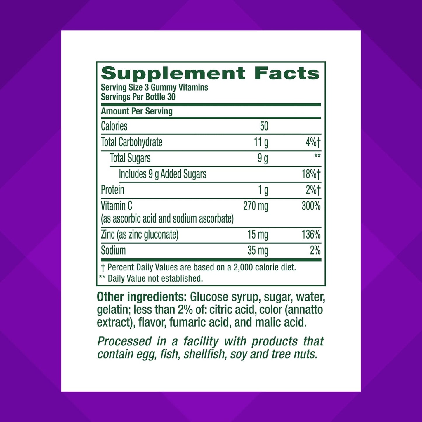 Vitafusion Power Zinc Gummy Vitamins, Strawberry Tangerine Flavored Immune Support (1), 90 Count