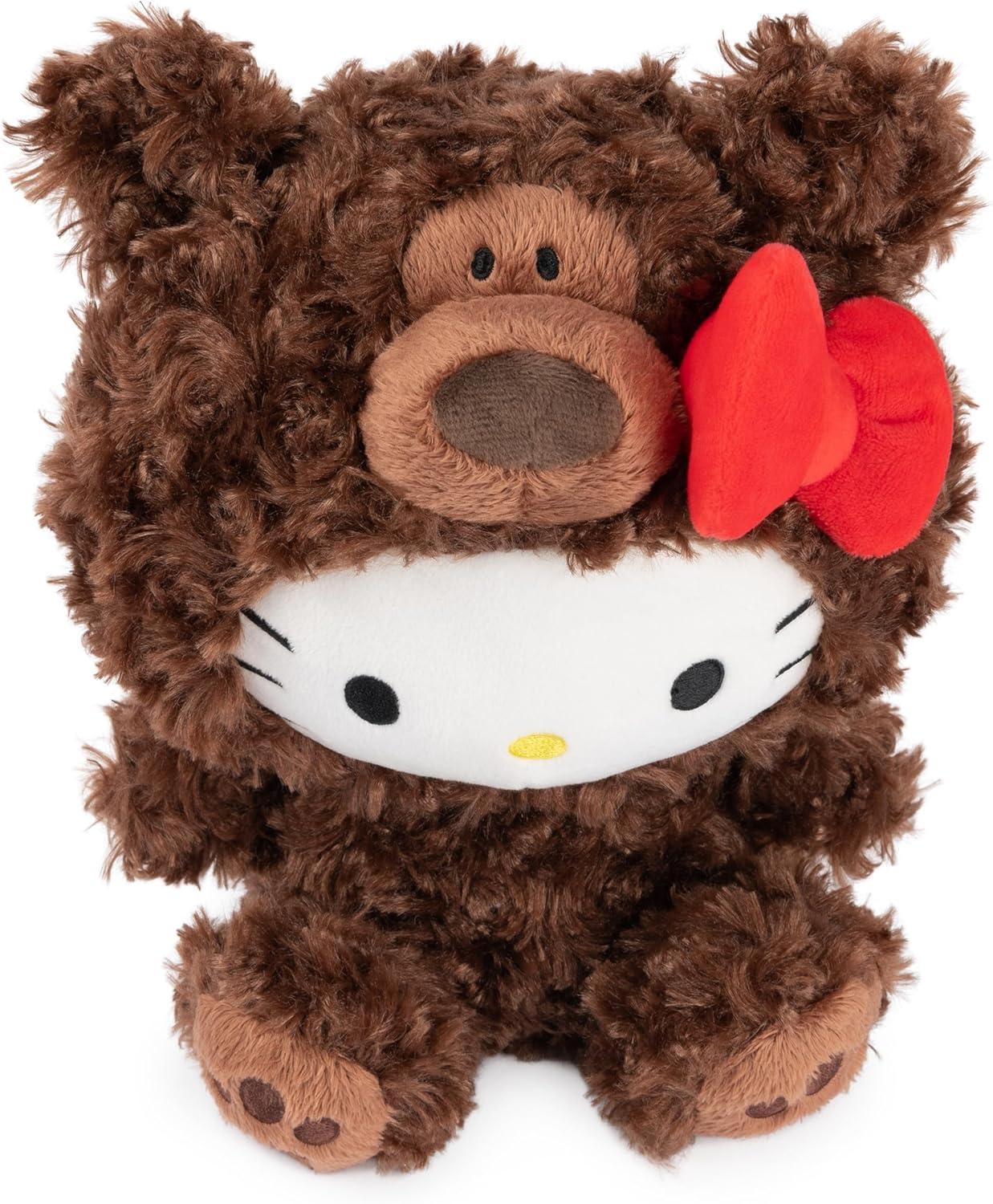 GUND Sanrio Hello Kitty Philbin Teddy Bear Plush Toy, Premium Stuffed Animal for Ages 1 and Up, Brown, 10”