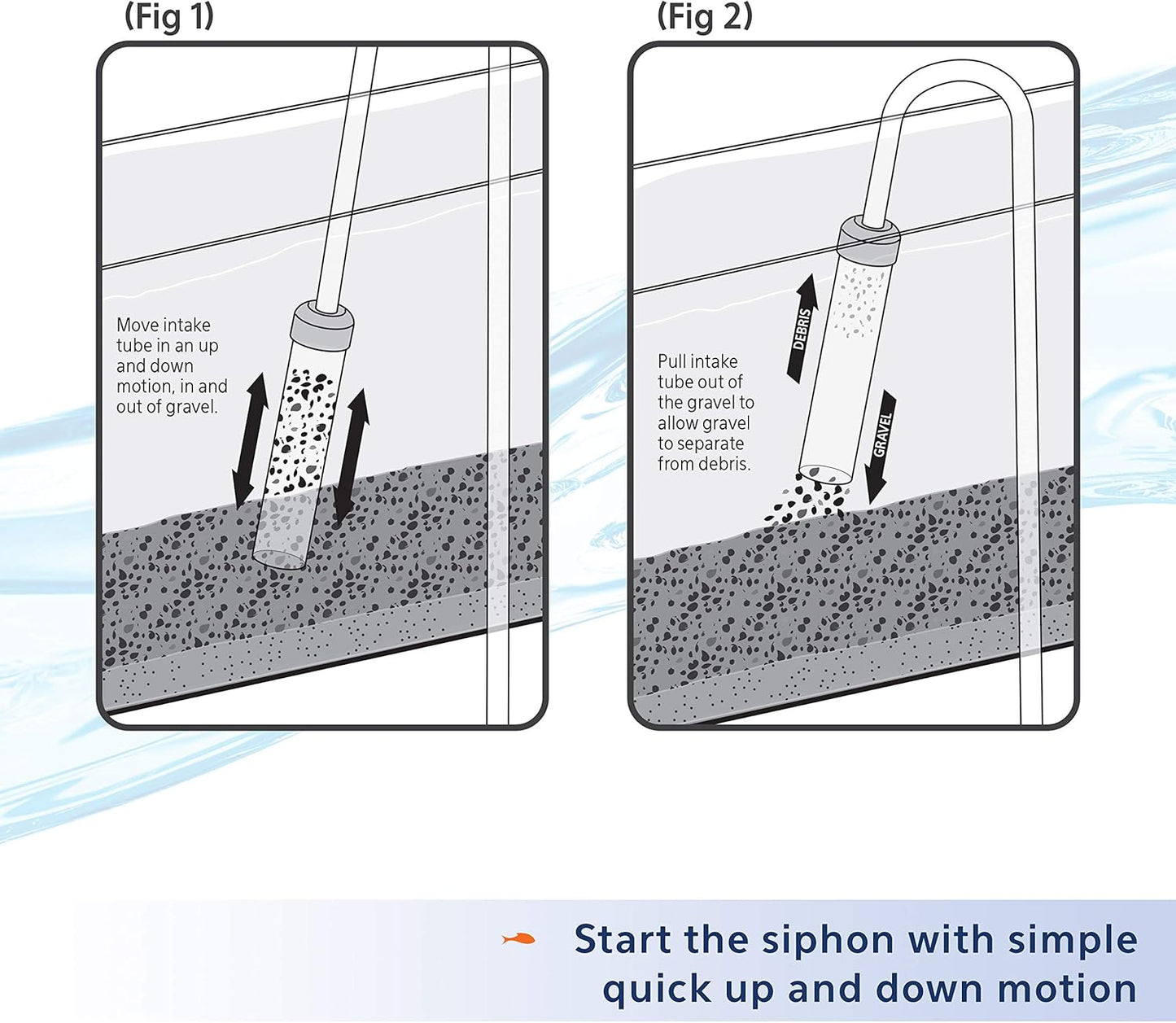 Aqueon Aquarium Siphon Vacuum Gravel Cleaner Large - 16 Inches