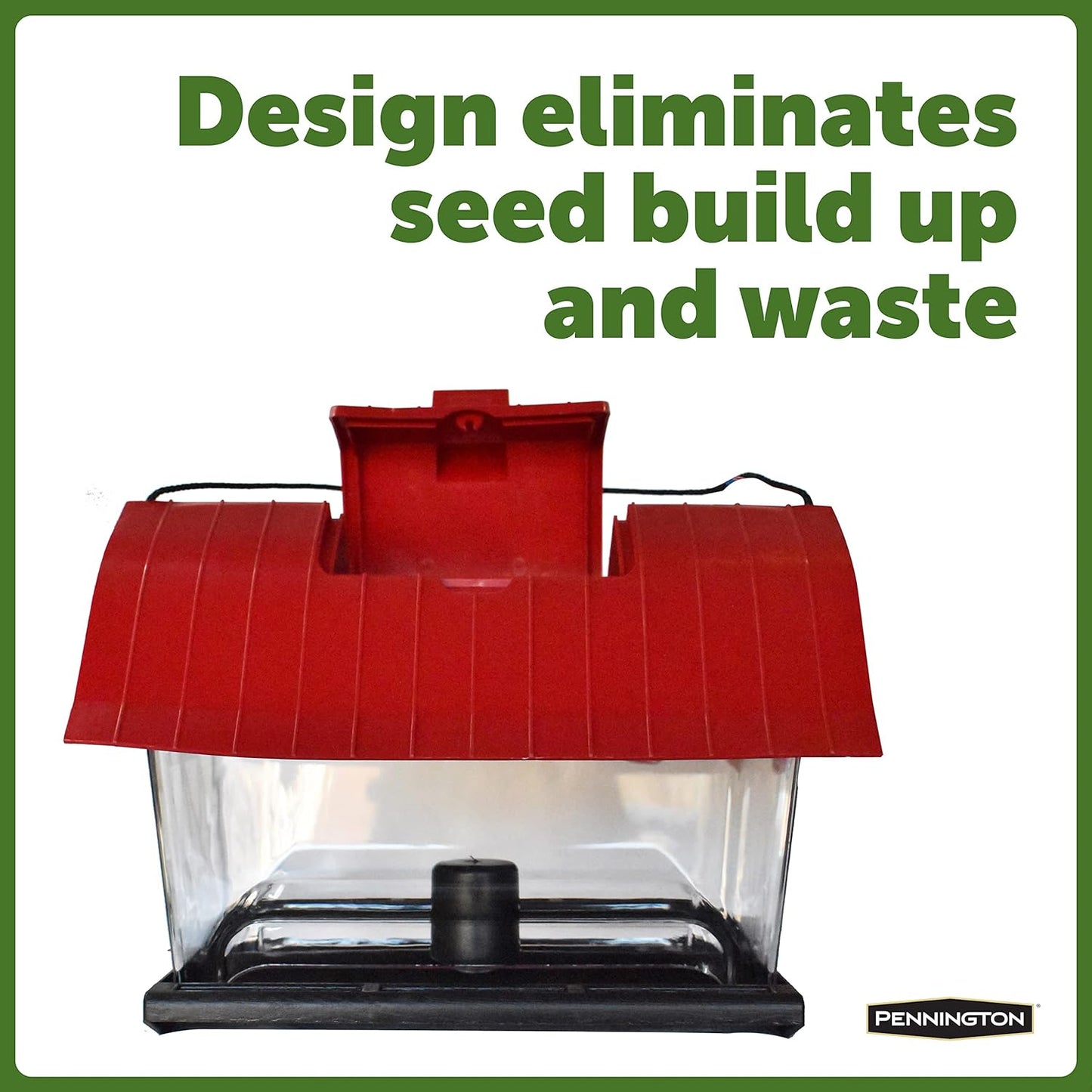 Pennington Country Barn Hopper Bird Feeder, 4.5-Pound Capacity Bird Feeders