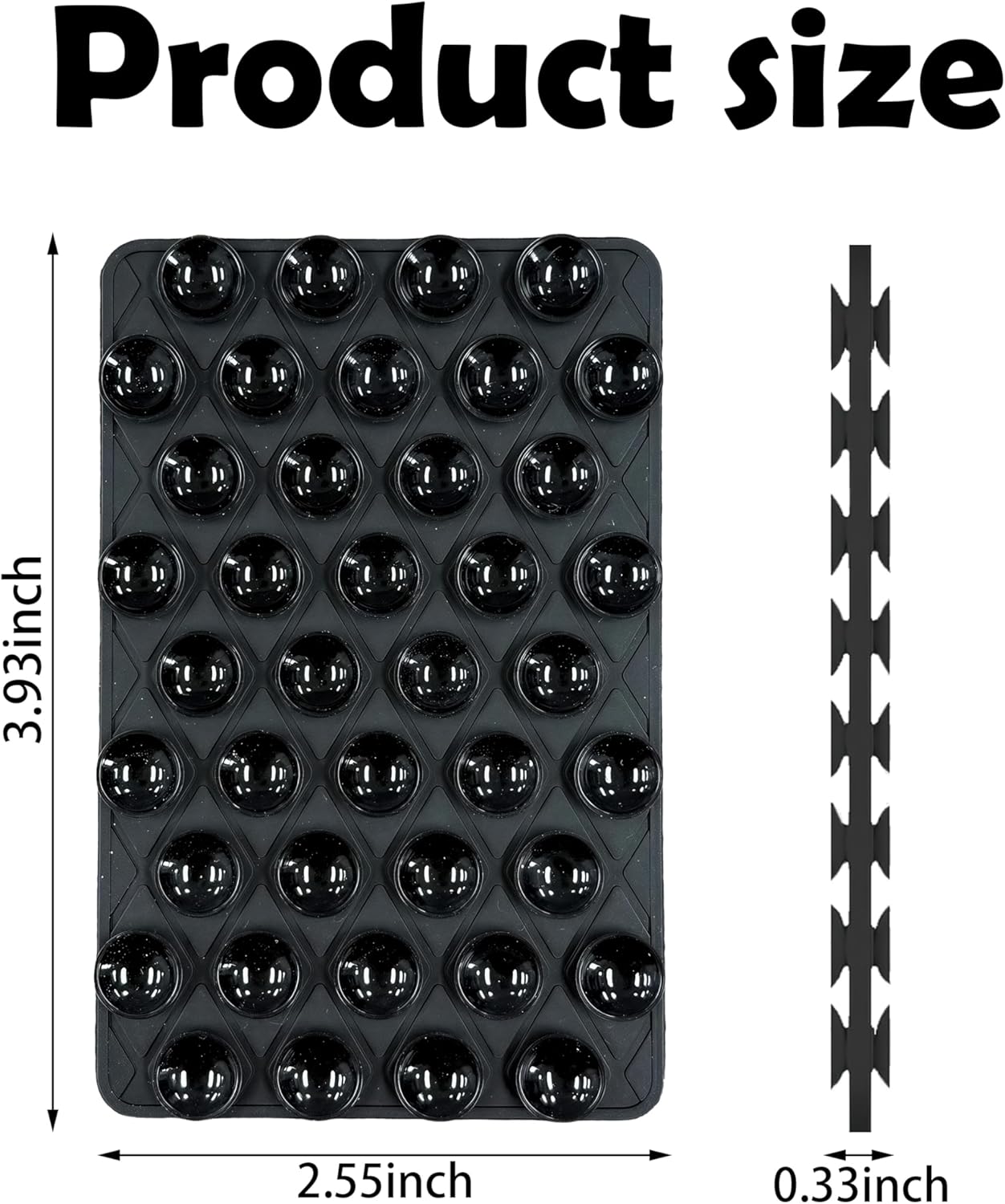 6 Pack Silicone Double-Sided Suction Cup Phone Case Detachable Mount, Hands-Free Strong Grip Holder Stand for Selfies and Videos (Rose+Black+Pink+Purple+Blue+Transparent)