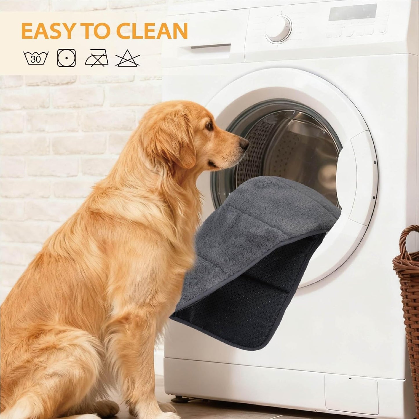 Dog Crate Pad for X Large Dog - 41x27 Memory Foam Dog Bed, Washable & Anti-Slip Dog Bed Mat, Ultra Soft Kennel Pad for Dogs Cozy Sleeping Mat, Khaki