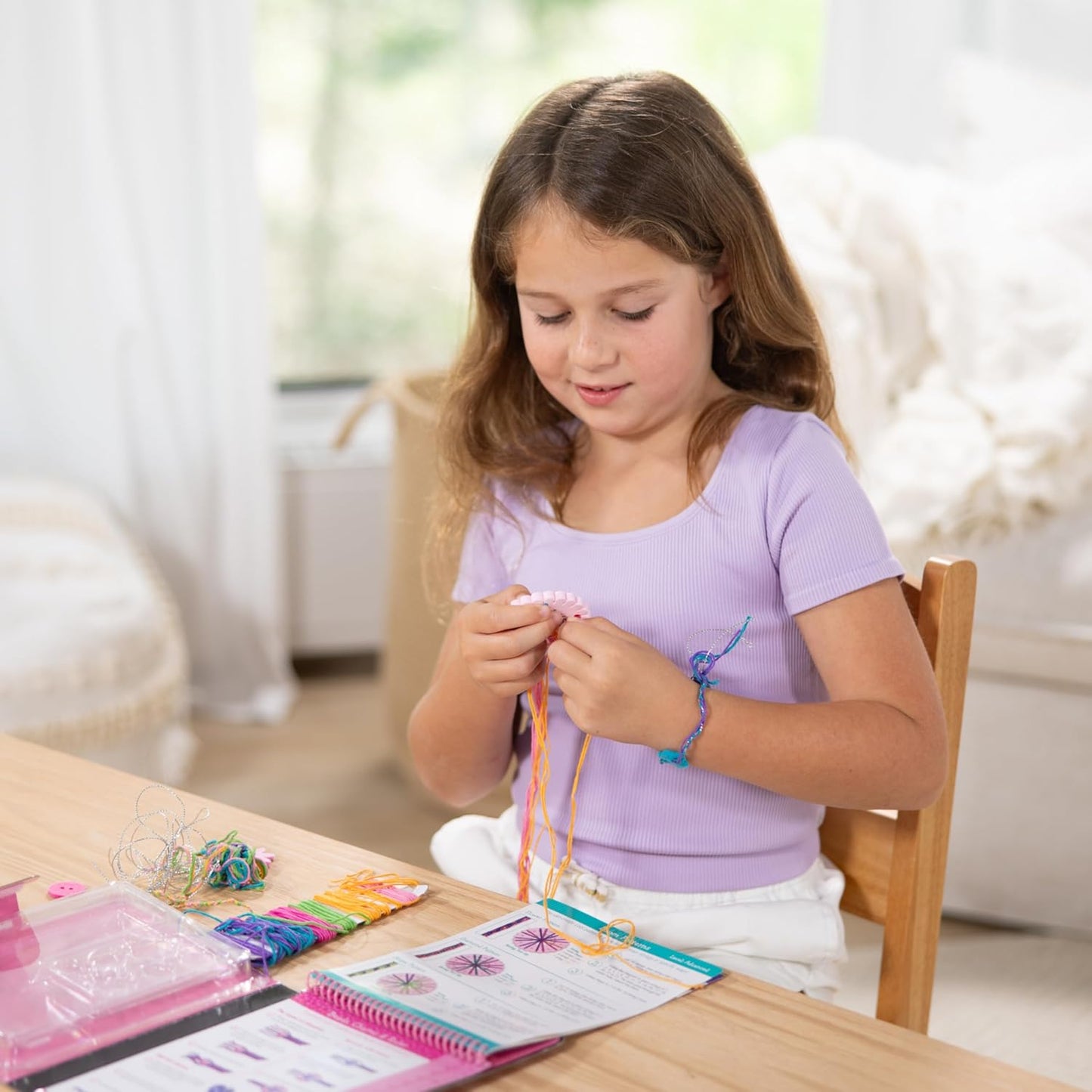 Melissa & Doug On The Go Friendship Bracelet Craft Set (Makes 10+ Bracelets)
