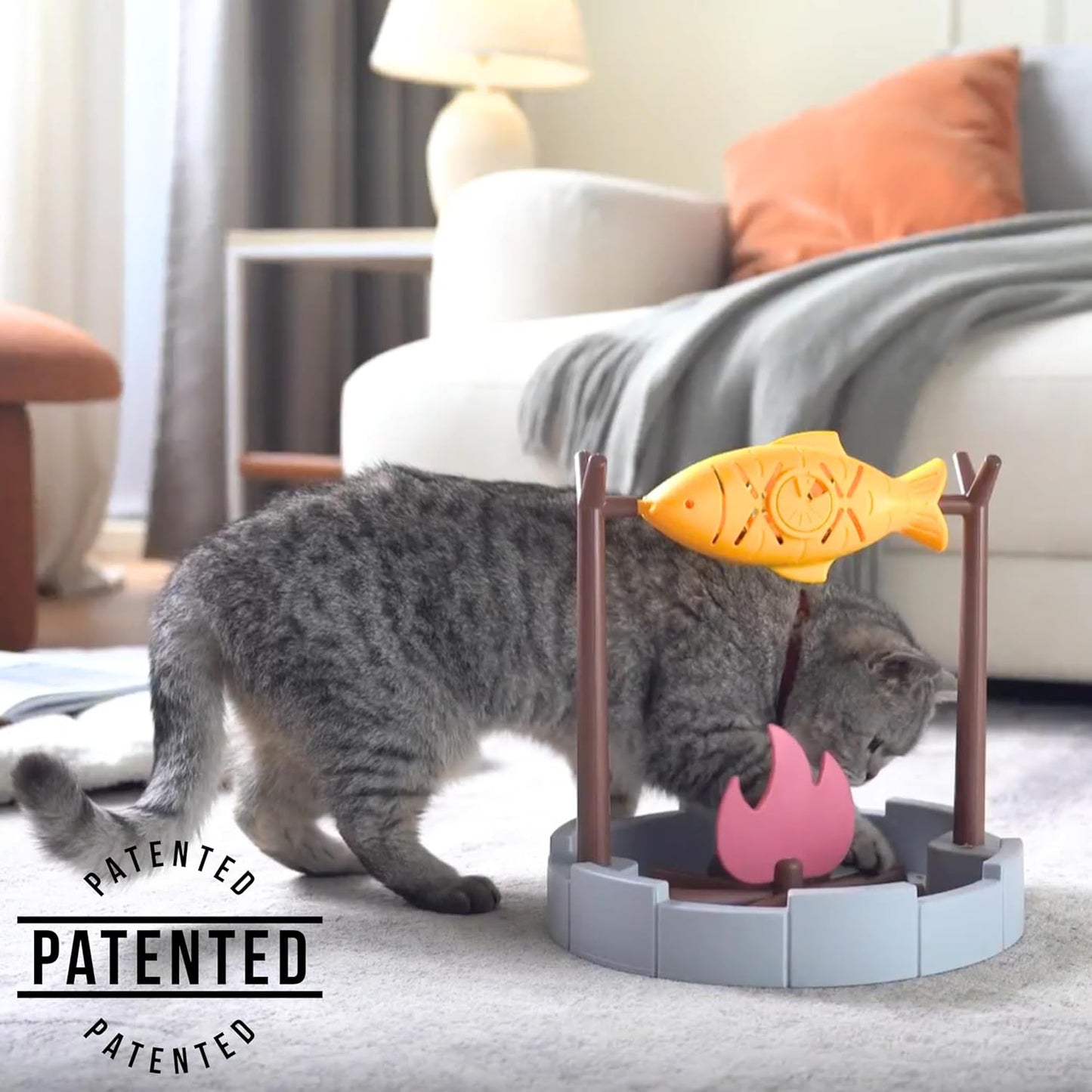 PetPals Cat Slow Feeder, Treat Dispenser - Interactive Cat Puzzle Toy for Small Pets & Kittens, Mental Stimulation Pet Food Feeding Toy, Dry Food Dispensing Cat Toy