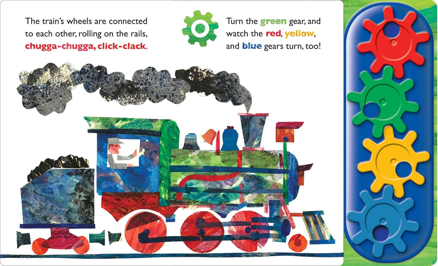 World of Eric Carle, Turn, Crank, Zoom! A STEM Gear Sound Book - PI Kids