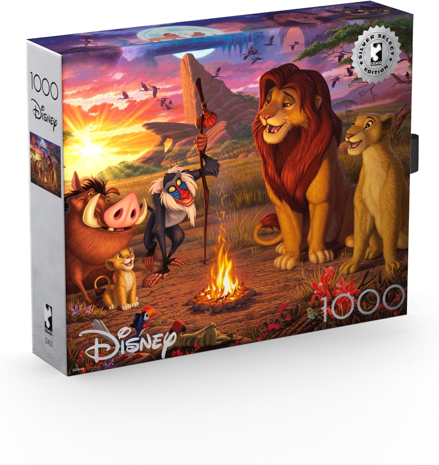 Buffalo Games Ceaco - Silver Select - Disney - Steve Read - The Lion King Vignette - 1000 Piece Jigsaw Puzzle for Adults - Challenging Puzzle Perfect for Game Nights - Finished Size is 26.75 x 19.75