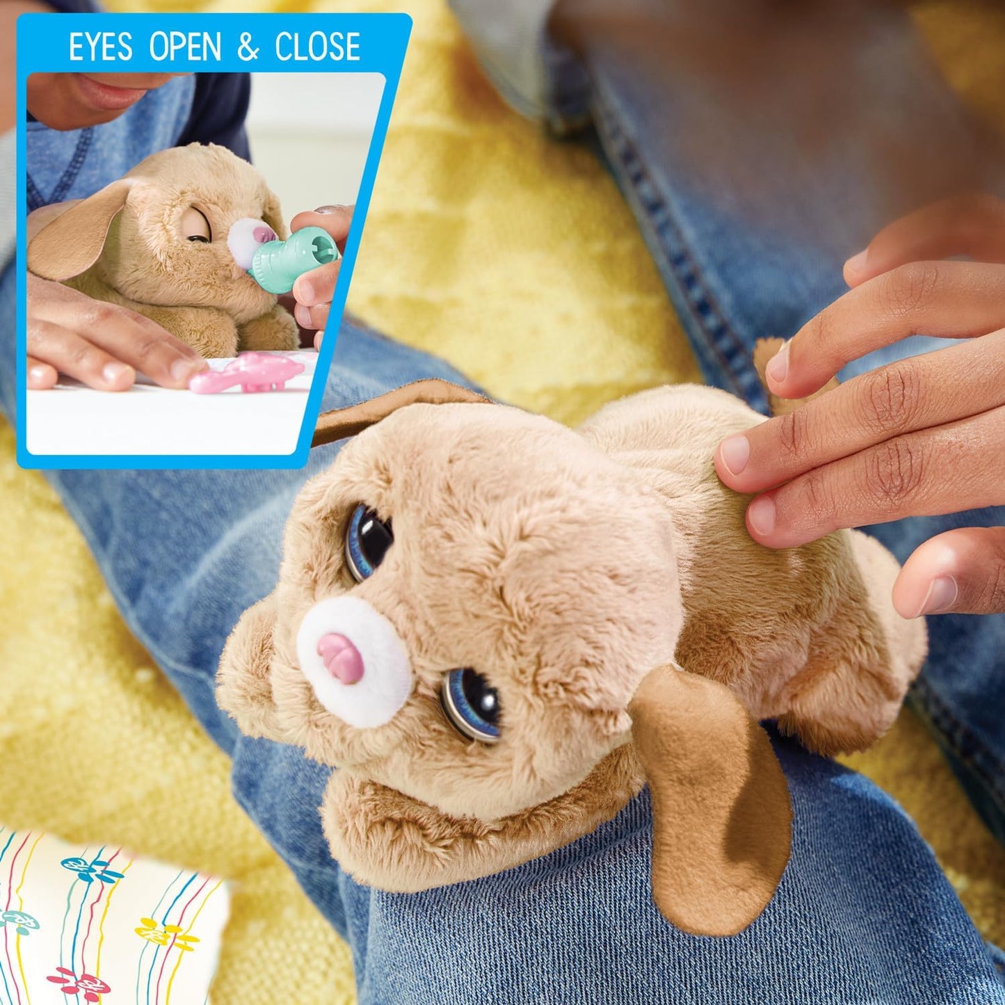 furReal Newborns Puppy Interactive Pet, Small Plush Puppy with Sounds and Motion, Kids Toys for Ages 4 Up by Just Play