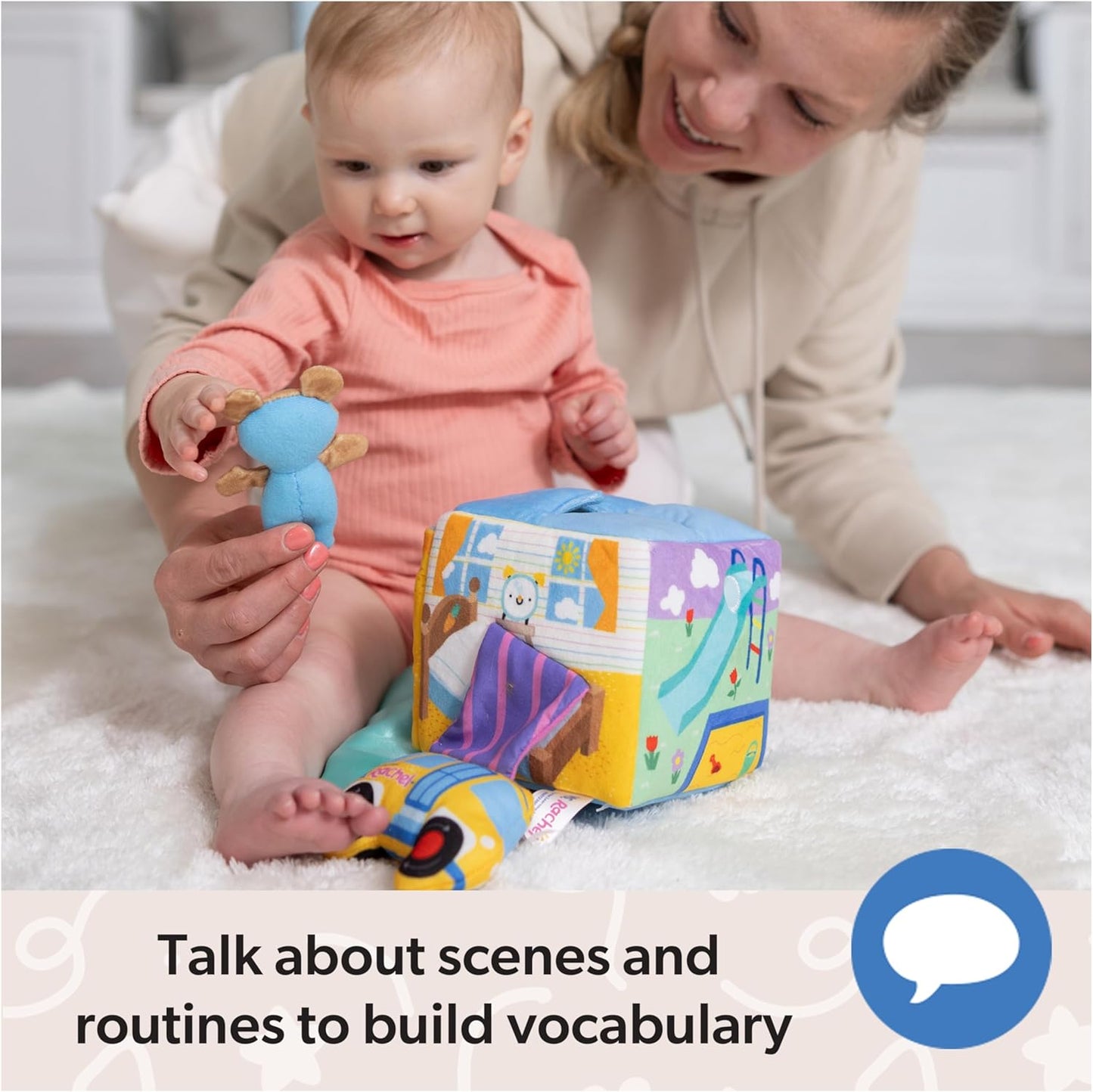 Ms. Rachel Official Surprise Learning Box, Educational Toys with Stuffed Animals, Sensory Toys & Activities for Babies, Toddler Toys for Girls & Boys Ages 3 Months - 2+ Years