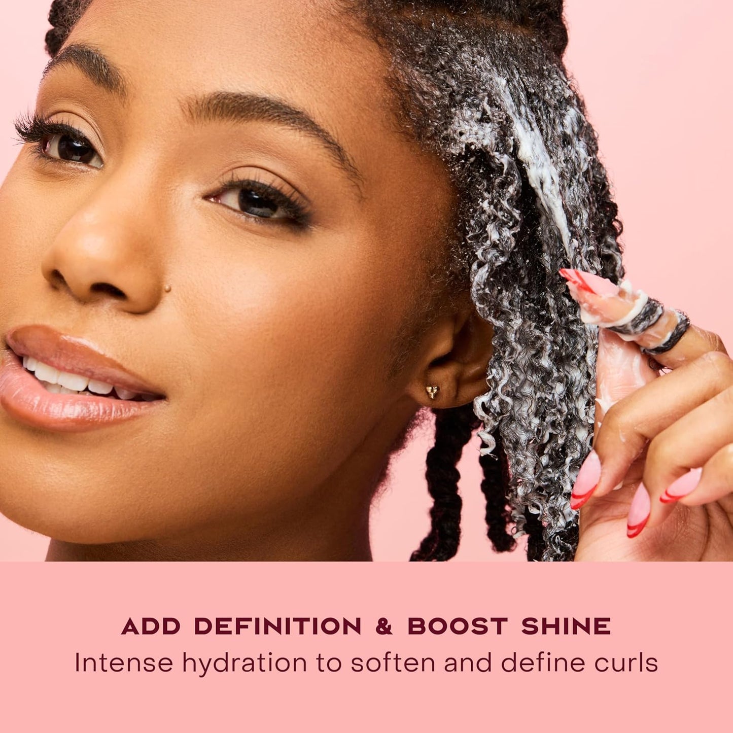 SheaMoisture Curl Enhancing Smoothie Hair Cream Coconut and Hibiscus for Thick, Curly Hair Sulfate Free and Paraben Free Curl Cream 20 oz