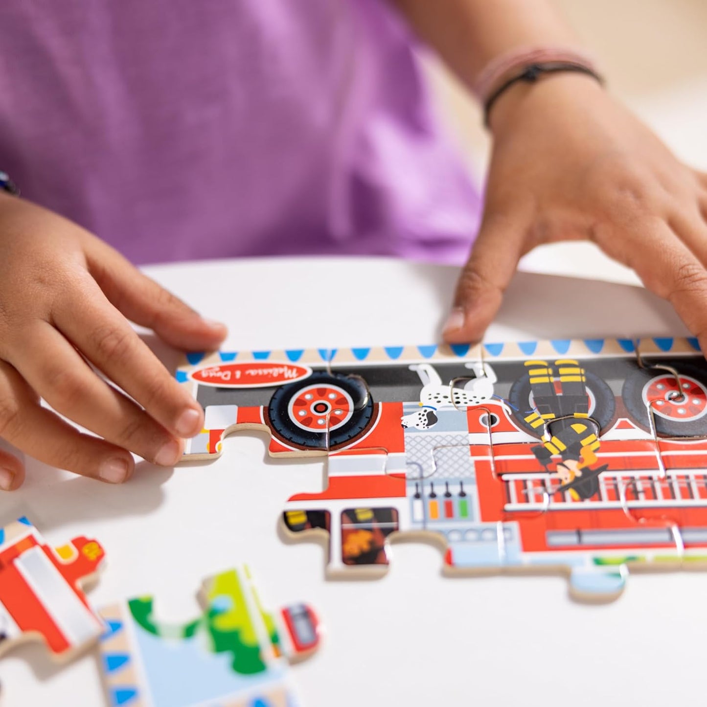 Melissa & Doug Wooden Jigsaw Puzzles in a Box 2-Pack for Preschool Boys and Girls – Pets, Vehicles