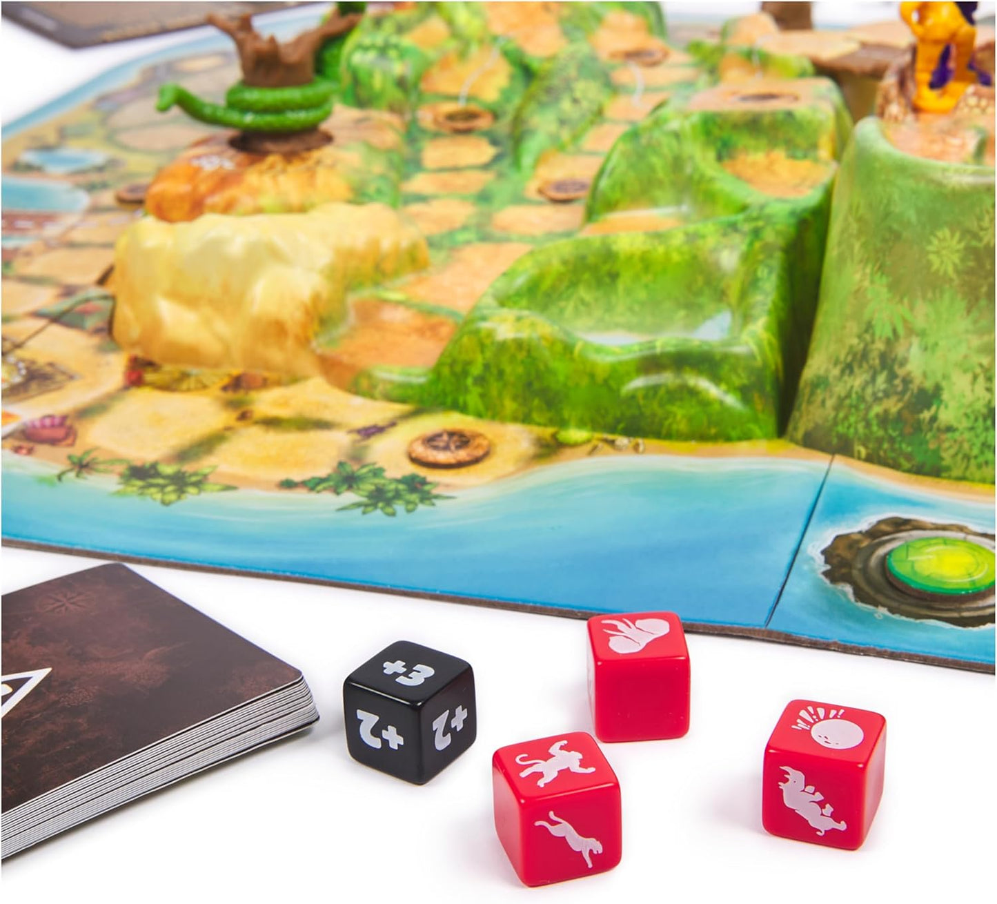 Spin Master Games, Jumanji Stampede, 3D Adventure Cooperative Board Game, for Fans of The Jumanji Movies, Easter Gift, 2-4 Players, for Ages 8 & Up