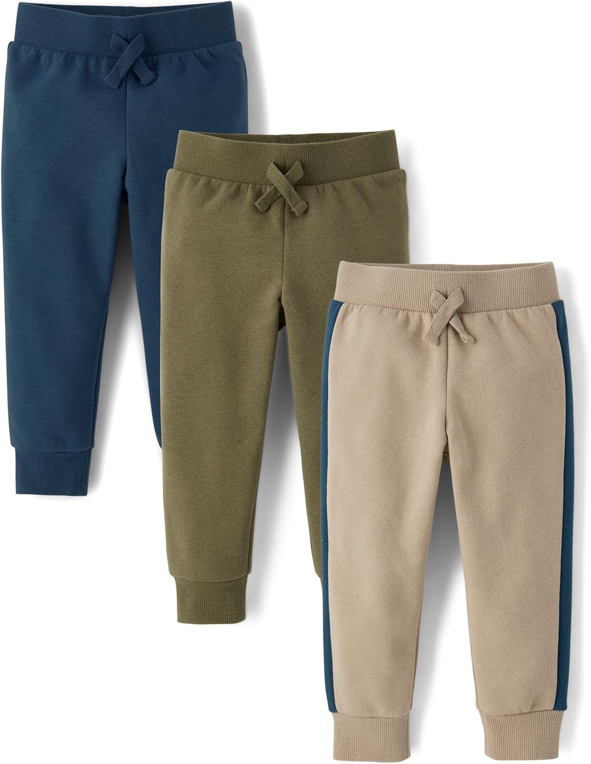 The Children's Place Baby Boys' Active Fleece Jogger Pants 2 Pack