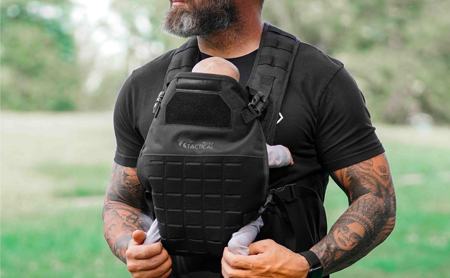 WOLF TACTICAL Toddler and Baby Carrier for Men - Dad Baby Military Mens Baby Carrier for Infants and Toddlers