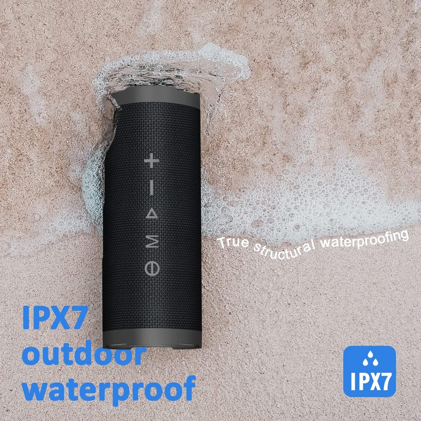 Vanzon Bluetooth Speakers, Wireless Portable Bluetooth Speaker with 24W Stereo Sound,24H Playtime, IPX7 Waterproof,TWS Dual Pairing,Suitable for Home/Outdoor/Party/Travel,Great Gift