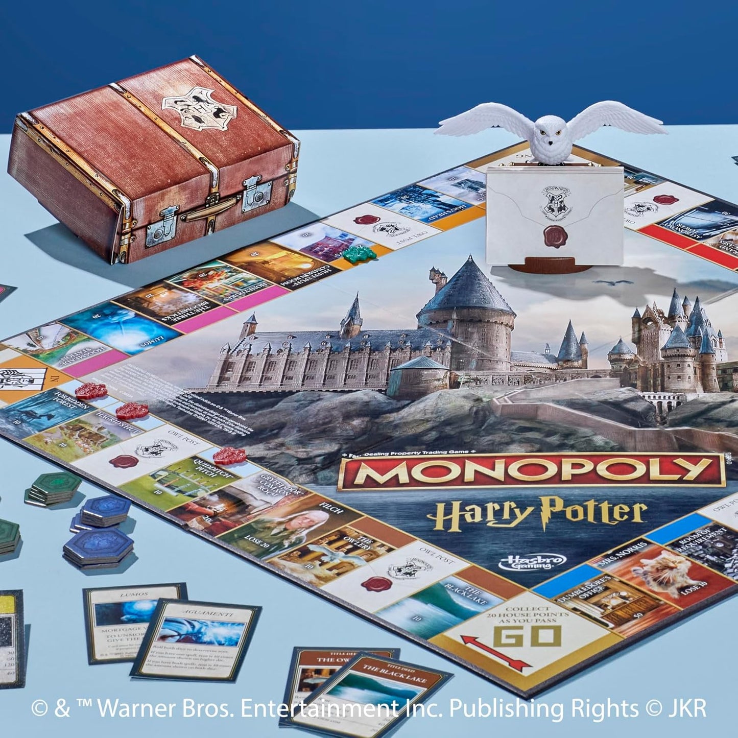 Hasbro Gaming Monopoly Harry Potter Edition Board Game | A Magical Adventure at Hogwarts | Ages 8 and Up | 2 to 6 Players | Family Games | Gifts for Kids and Adults