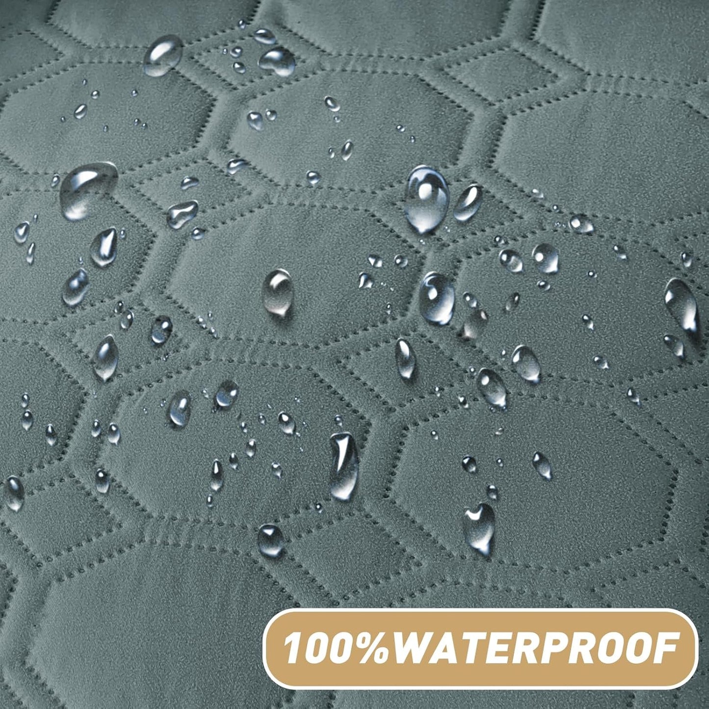 ZNSAYOTX Ultimate Cozy Blankets (40"x50") 100% Waterproof Chaise Mat Blanket for Dog Pets, Bed Couch Sofa Protector with Non-Slip Back Washable Durable, Pee Scratch Proof Easy to Clean (Dark Grey)