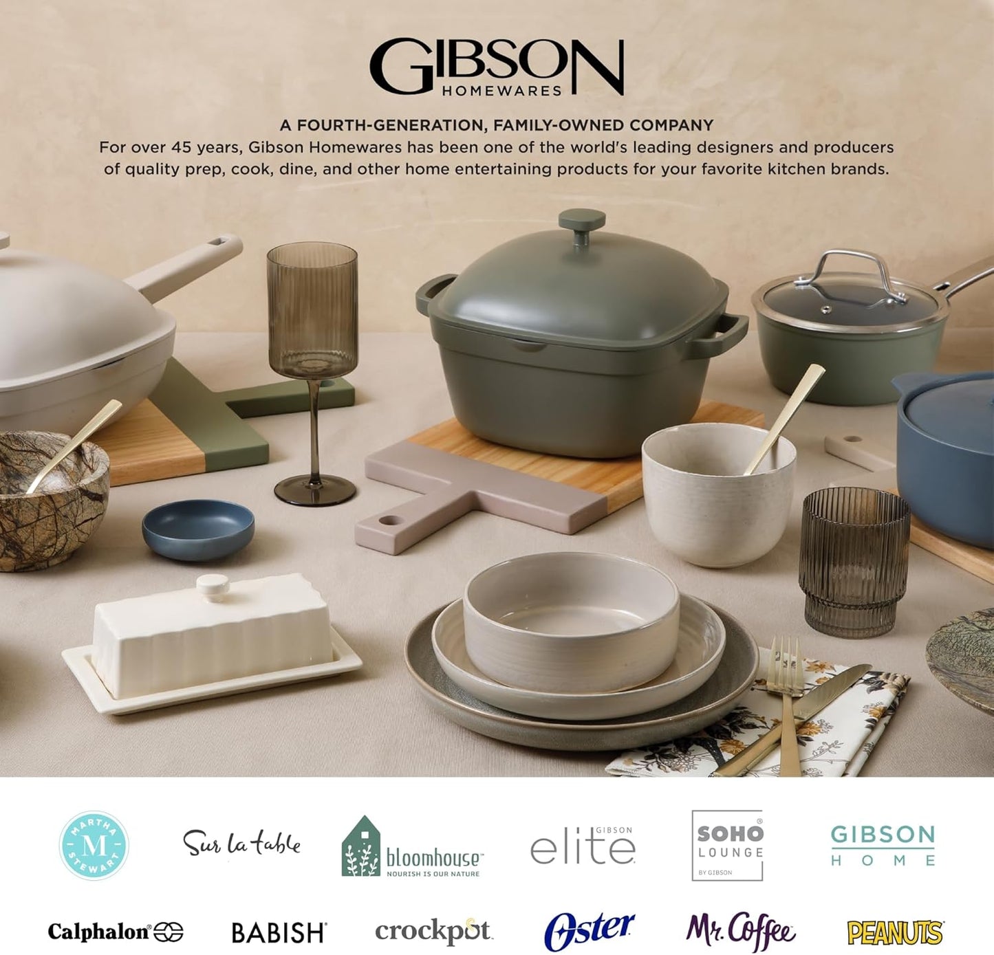 Gibson Home Rockaway 12-Piece Stoneware Dinnerware Set, Matte Finish, Service for 4, Modern Ceramic Plates and Bowls, Microwave & Dishwasher Safe – Soft Gray - Service for 4