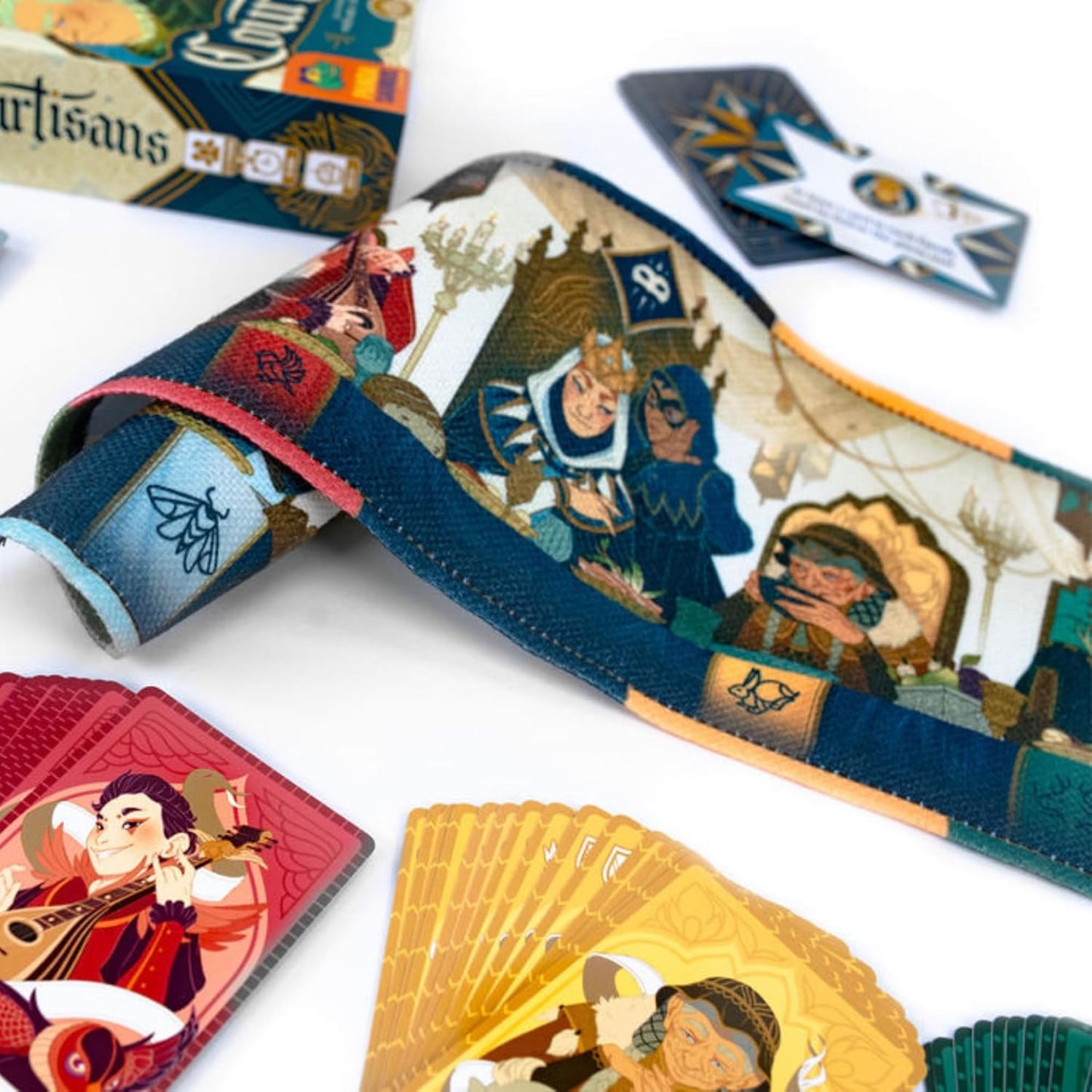 Courtisans Card Game - Navigate Intrigue and Influence at The Queen's Banquet! Strategy Game, Fun Family Game for Kids & Adults, Ages 8+, 2-5 Players, 20-30 Min Playtime, Made by Pandasaurus Games