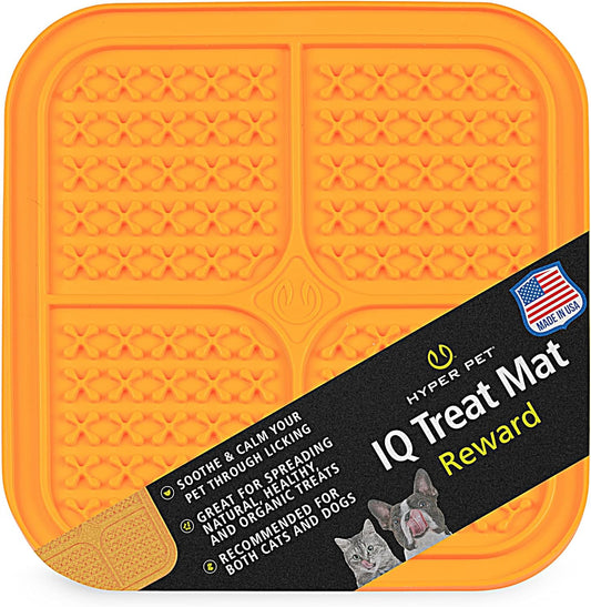 Hyper Pet IQ Treat Lick mat for Dogs, Dog Slow Feeder & Cat Lick mats | Great Alternative to Slow Feeder Bowls & Feeders | Perfect Dog Licking mat, Cat Puzzle & Enrichment Toys