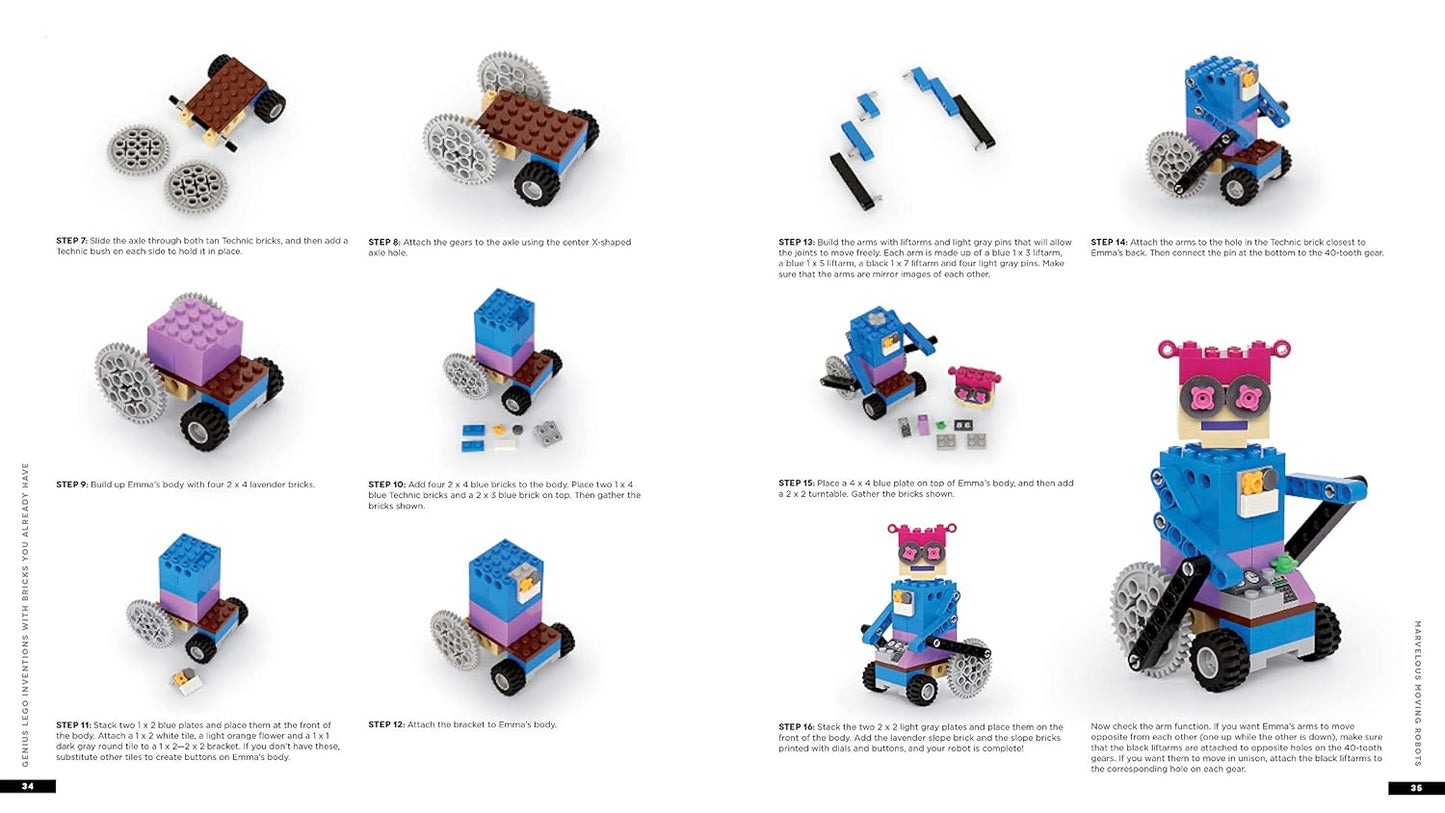 Genius LEGO Inventions with Bricks You Already Have: 40+ New Robots, Vehicles, Contraptions, Gadgets, Games and Other Fun STEM Creations