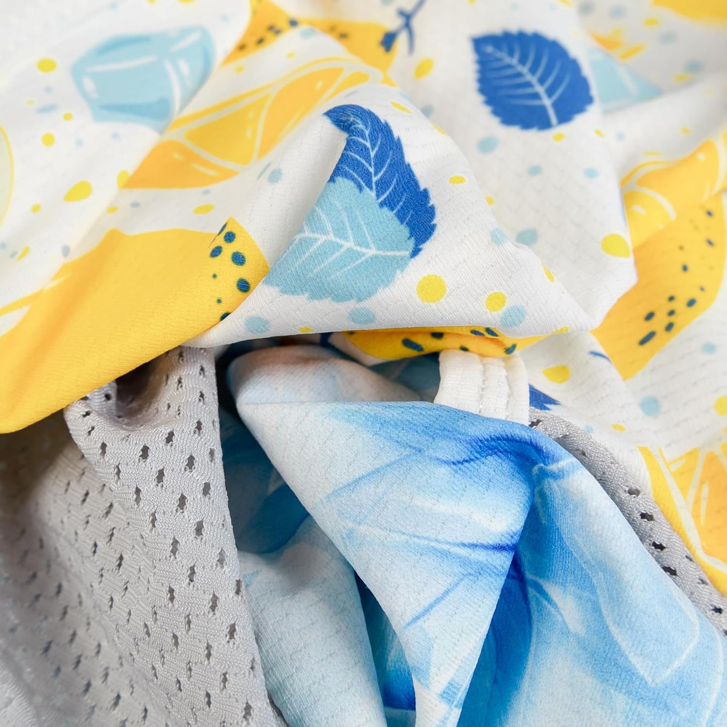 Fitwarm 2 Pack Ice Lemon UPF 50+ UV Sun Protection Dog Shirt, Lightweight Dog Cooling Vest, Quick Dry Summer Clothes for Small Dogs Boy Girl, Pet Outfit, Blue, Yellow, White, Small