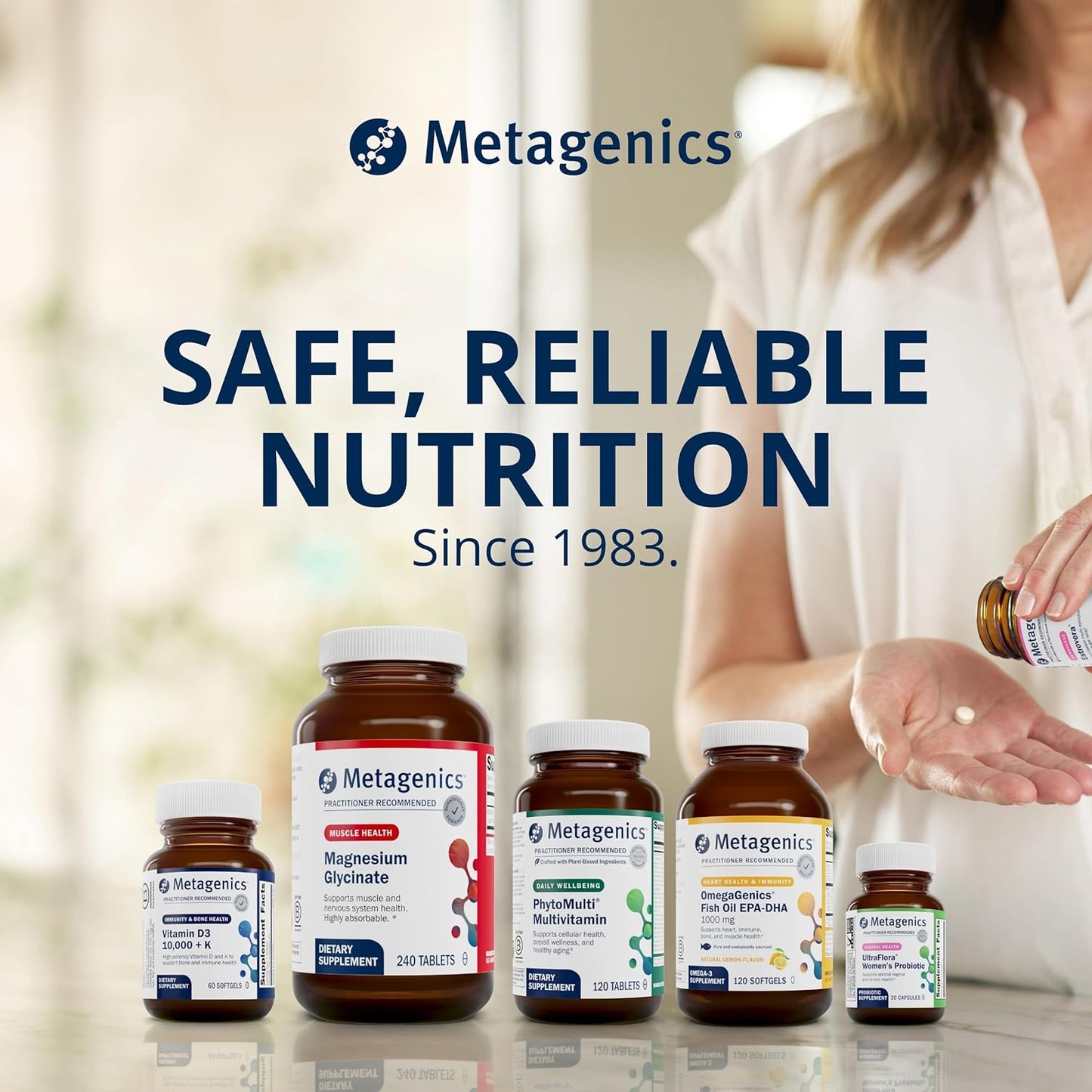 Metagenics HerWellness Recharge Overnight - Women's Sleep Support with Chelated Magnesium, Holy Basil, Zinc & Vitamin C - Supports Relaxation, Stress & Sleep - Non-GMO & Gluten-Free - 60 Tablets