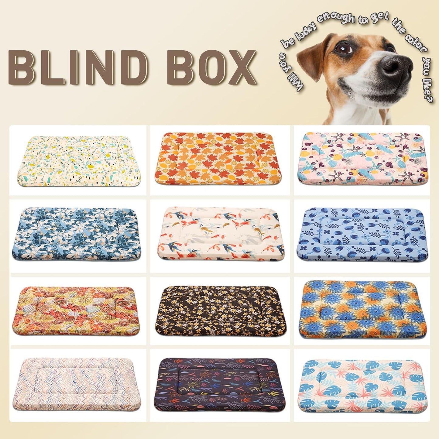 Magic Dog X-Small Crate Bed Pad - Super Soft Pancake Style Mat for Kennels, Ideal for Pet Beds, Machine Wash and Dryer Friendly, 22-Inch, Random Color