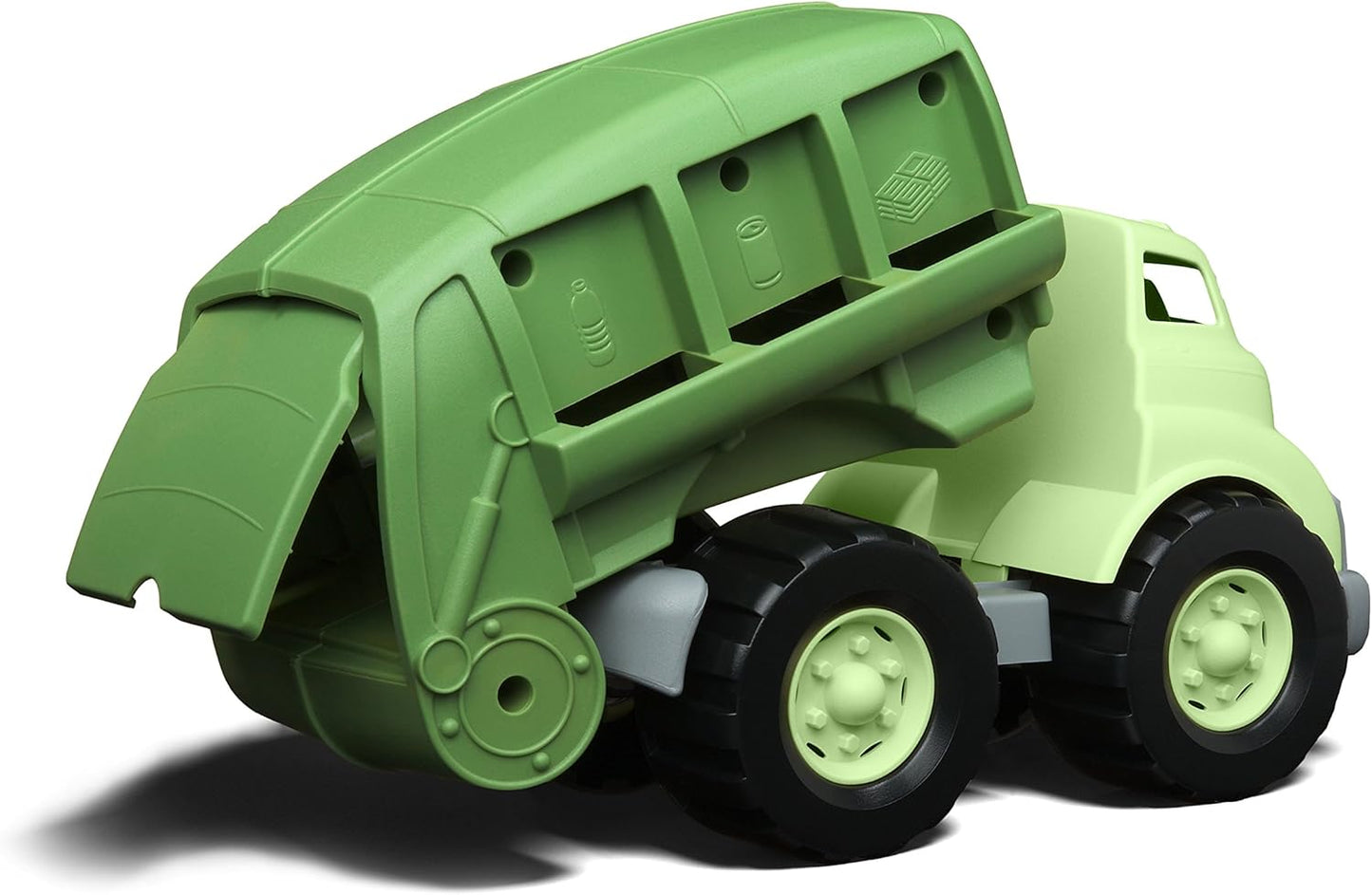 Green Toys Recycling Truck in Green Color - BPA and Phthalates Free Garbage Truck for Improving Gross Motor, Fine Motor Skills. Kids Play Vehicles