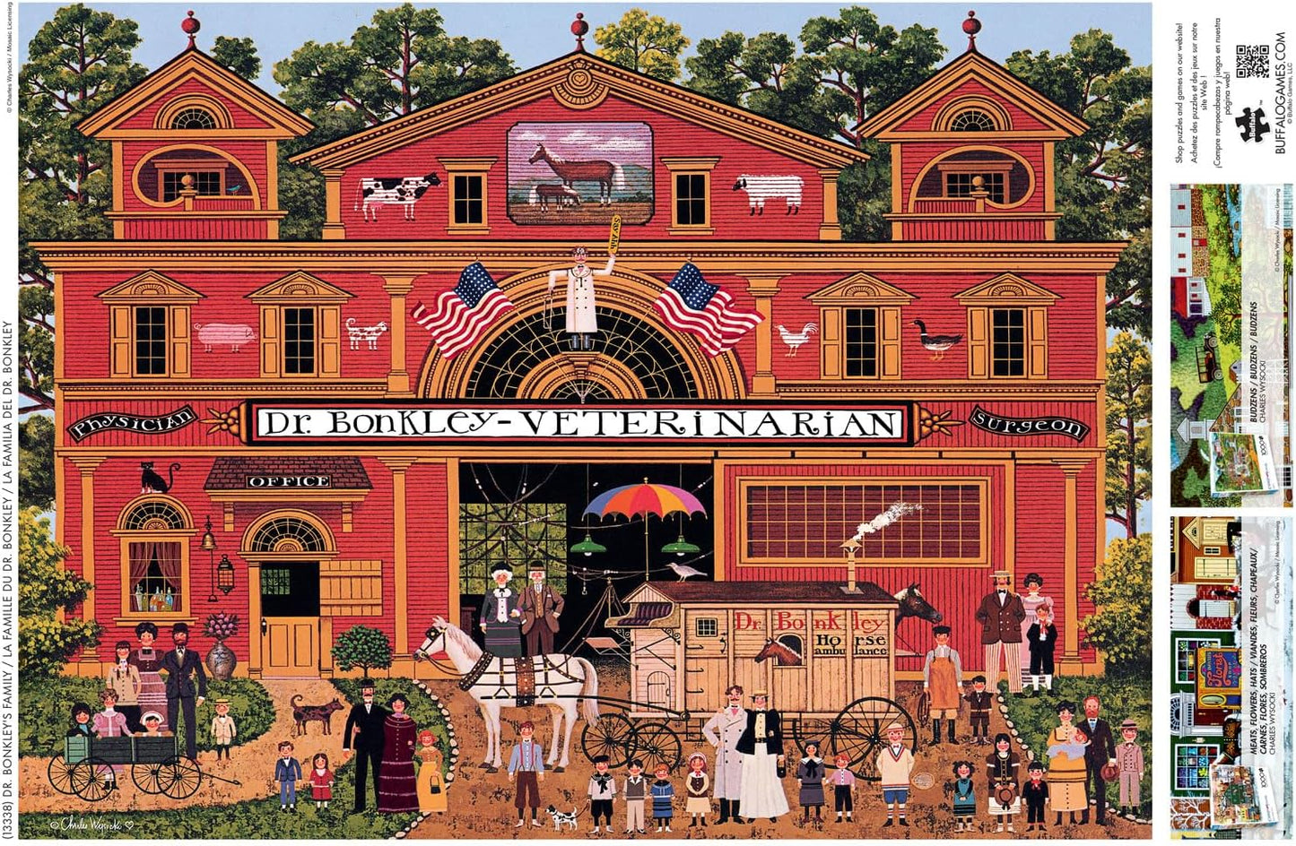 Buffalo Games – 1000 Piece Jigsaw Puzzle - Dr. Bonkley's Family - Charles Wysocki Colorful Puzzle for Adults – Precision-Cut Pieces, Beautiful Artwork, and Hours of Relaxing Fun