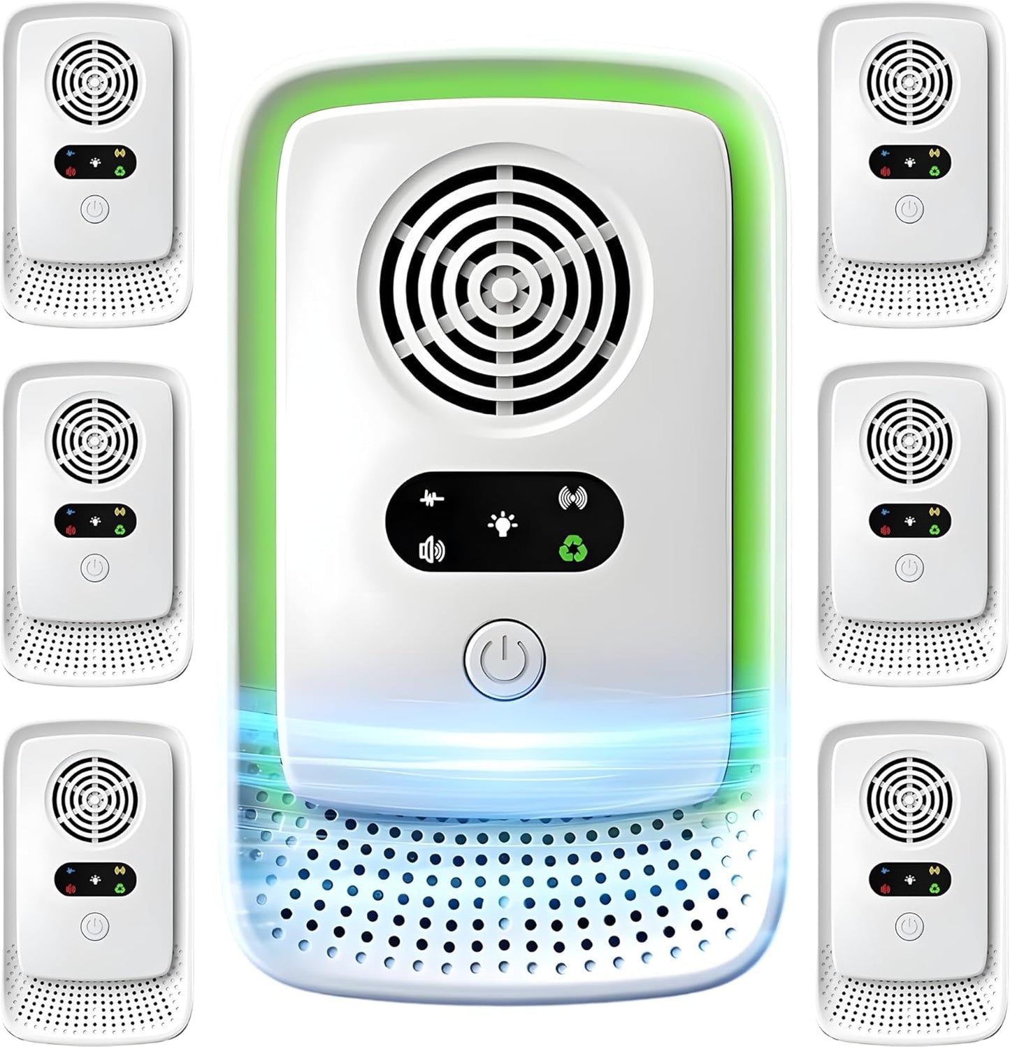 Aurasonic 2026 Upgraded Ultrasonic Pest Repeller Indoor – 6 Pack Plug-in Device for Home, Office & Warehouse