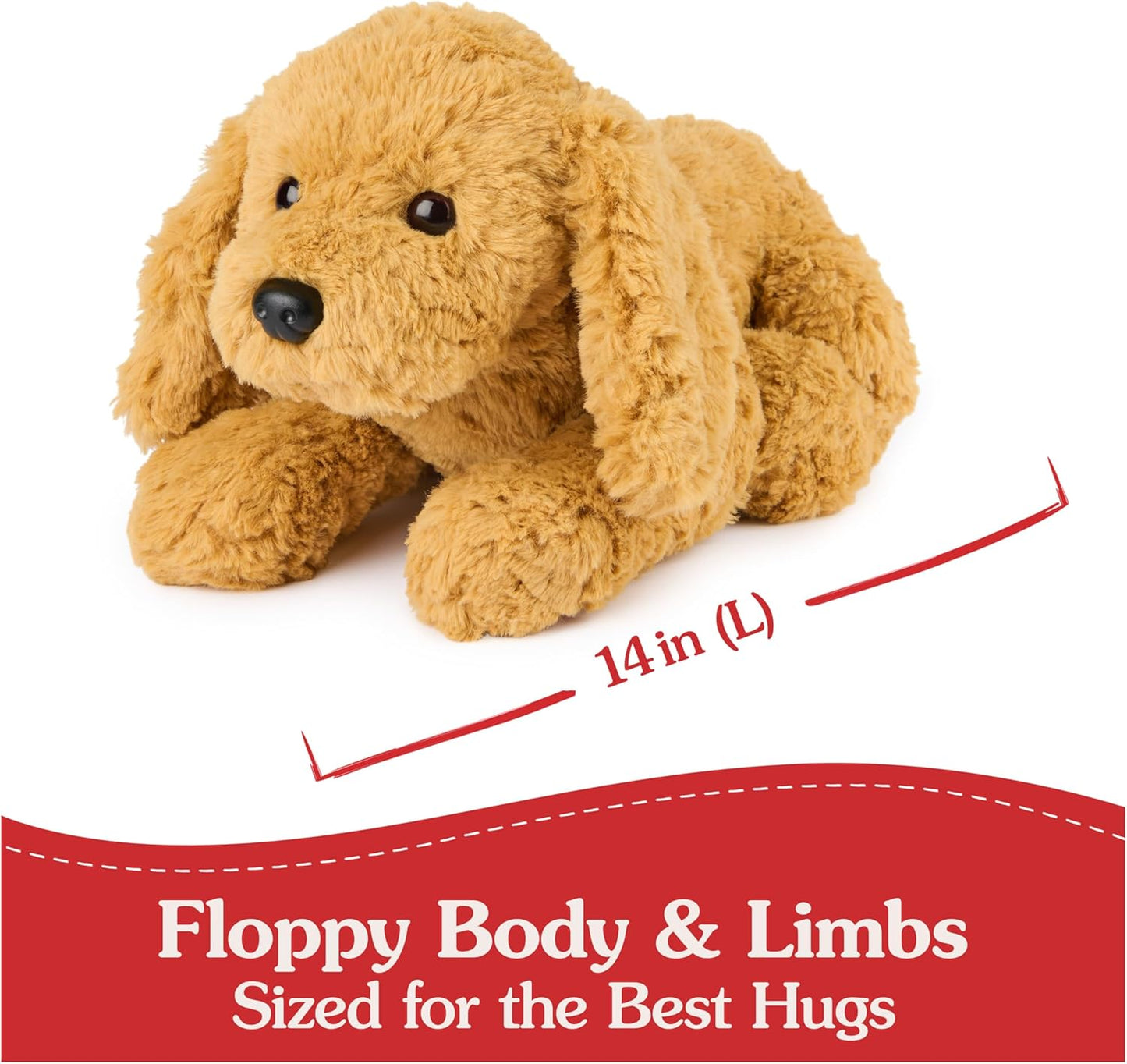 GUND Muttsy Dog Plush, Premium Plush Puppy Stuffed Animal for Ages 1 and Up, Brown, 14”